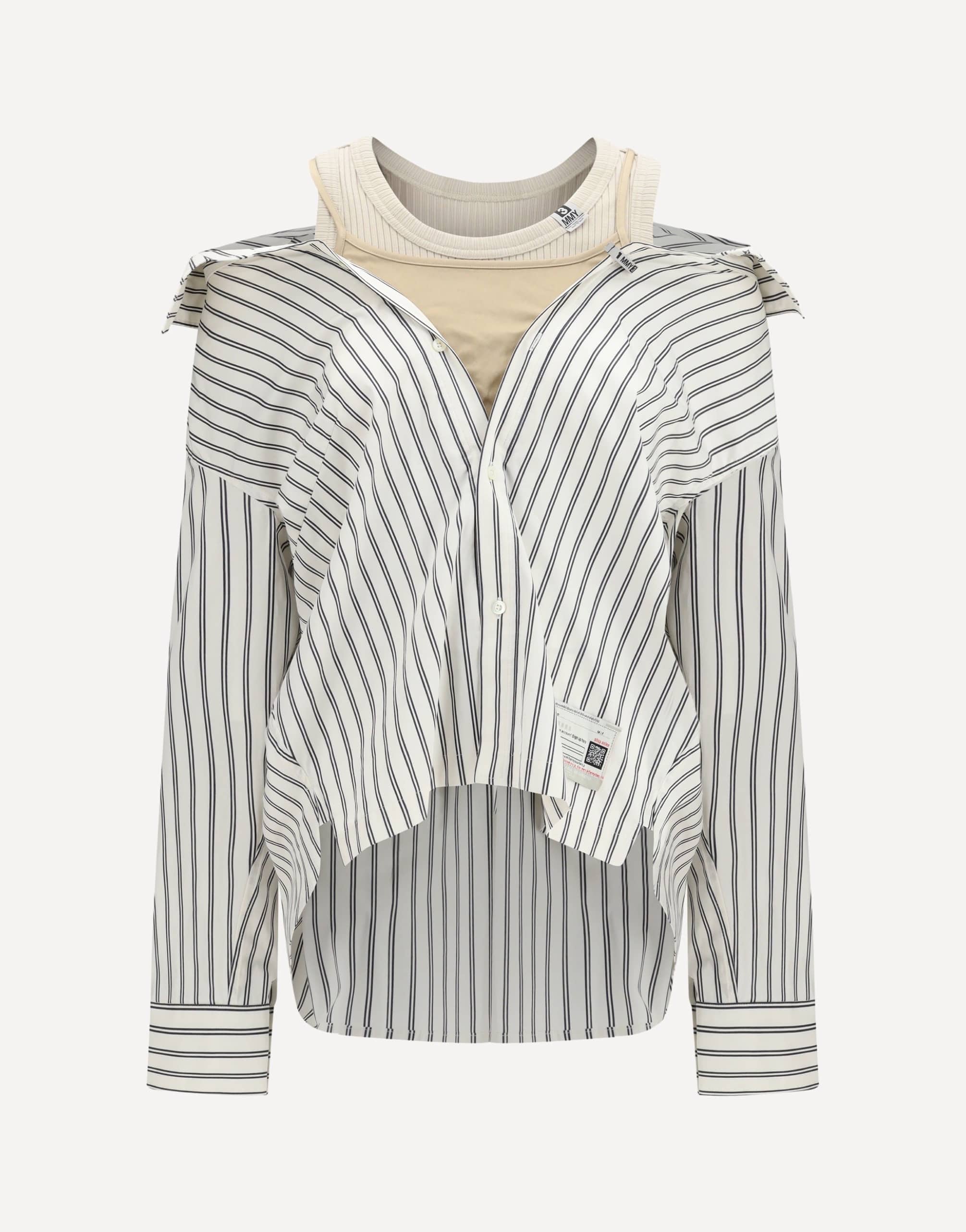 Maison Mihara Yasuhiro Striped Top Shirt