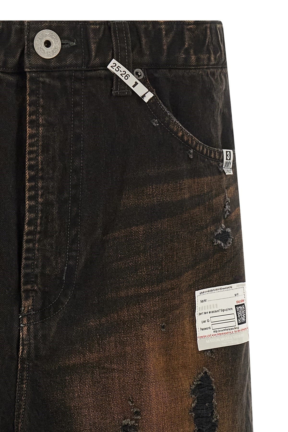 Maison Mihara Yasuhiro Maison Mihara Yasuhiro Waist Layered Denim Pants