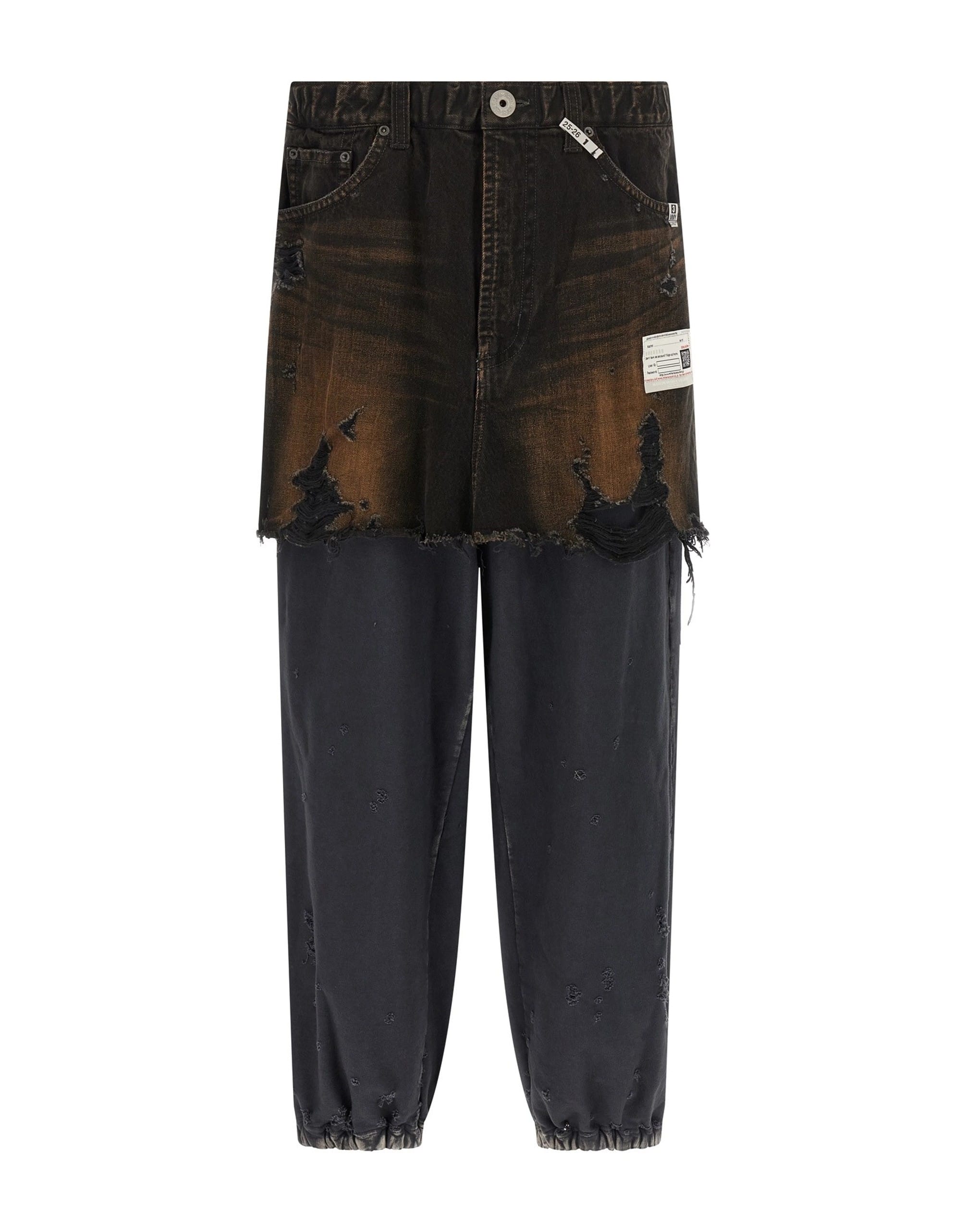 Maison Mihara Yasuhiro Maison Mihara Yasuhiro Waist Layered Denim Pants