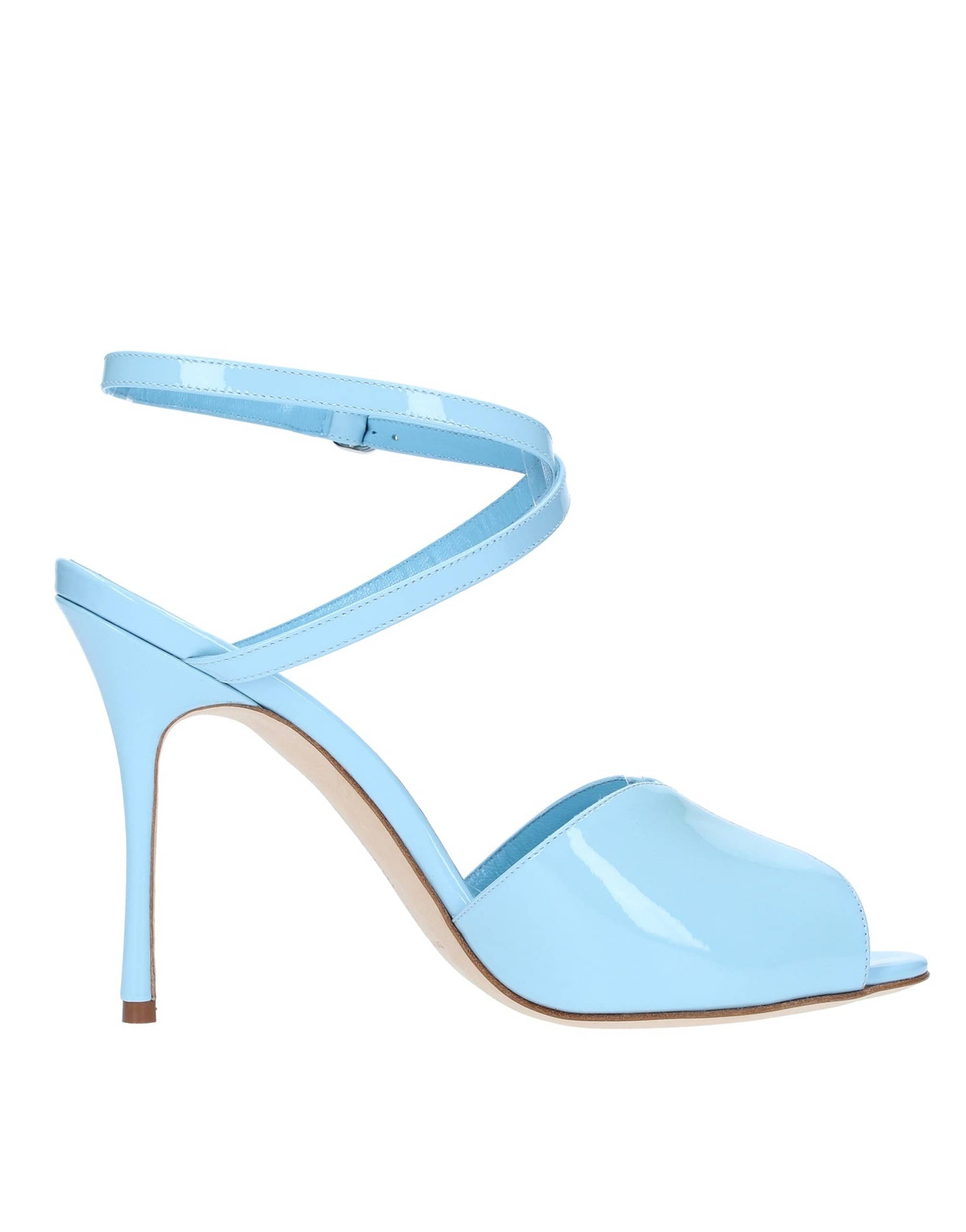 Manolo Blahnik Hourani 105 Patent Leather Sandals