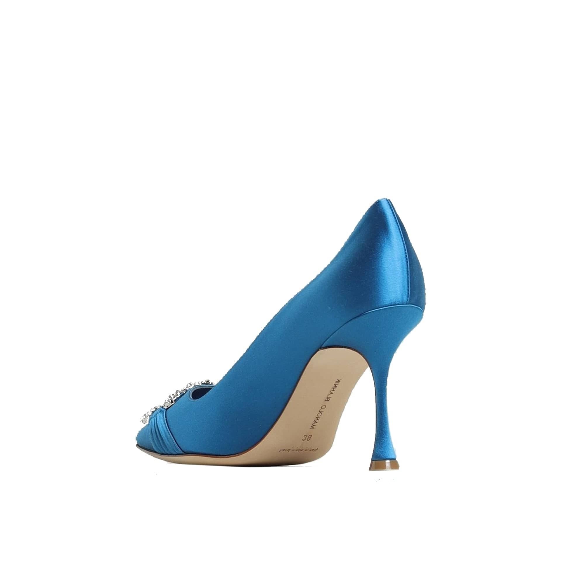Manolo Blahnik Maida 090 satijnen pumps
