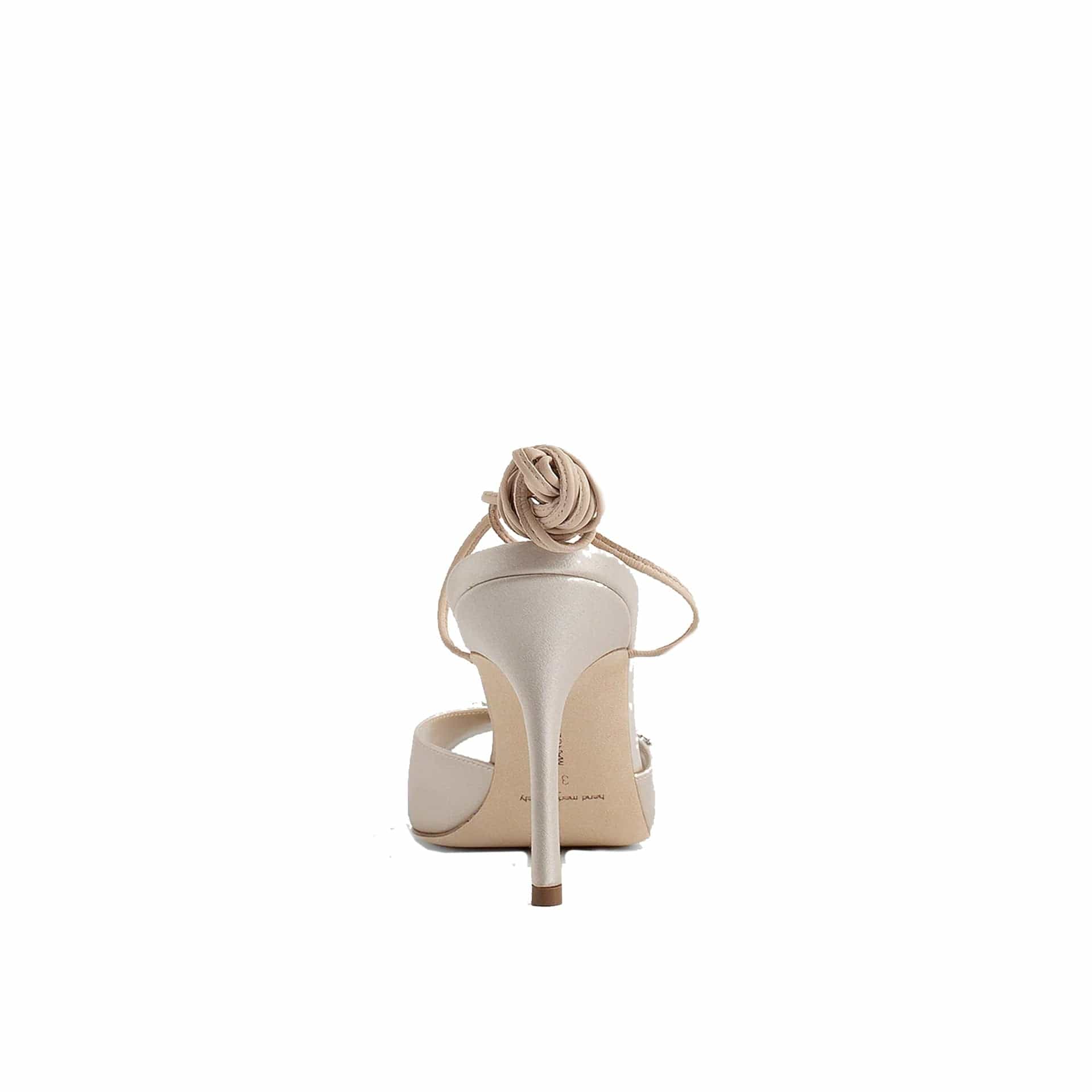 Manolo Blahnik Plumena 090 Satin Sandals