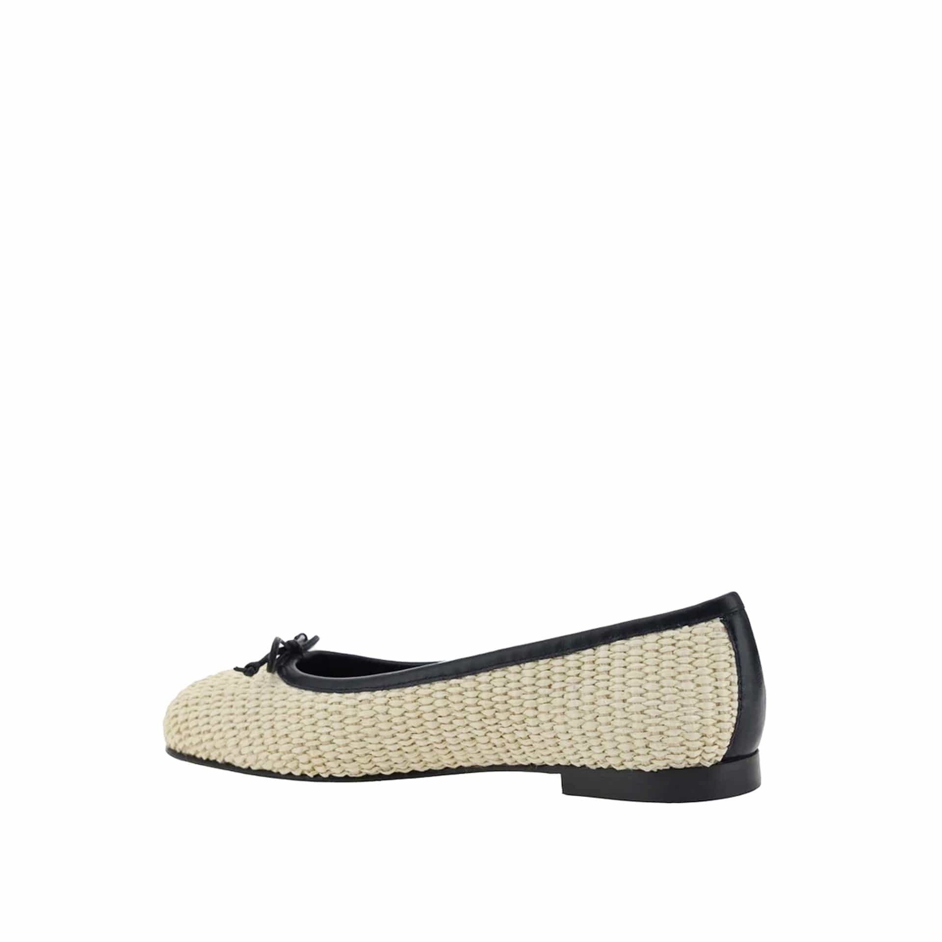Manolo Blahnik Veralli 010 Raffia Ballerina Flats