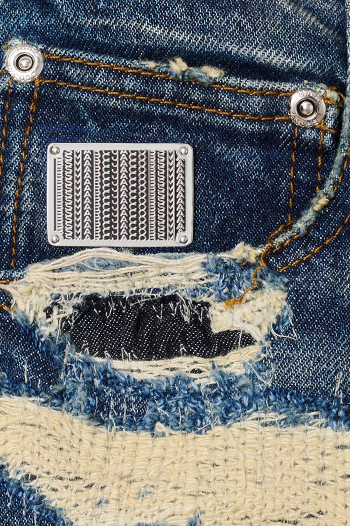 Marc Jacobs Marc Jacobs Rip And Repair Straight Jean