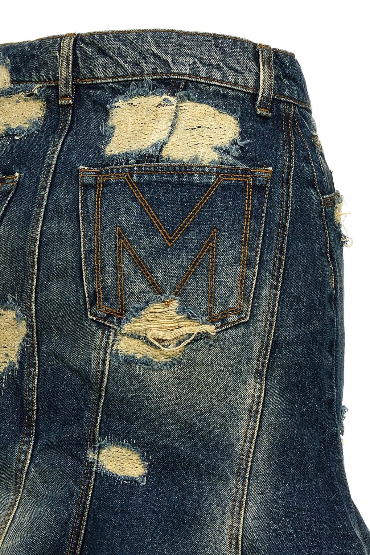 Marc Jacobs Marc Jacobs Rip And Repair Straight Jean Skirt