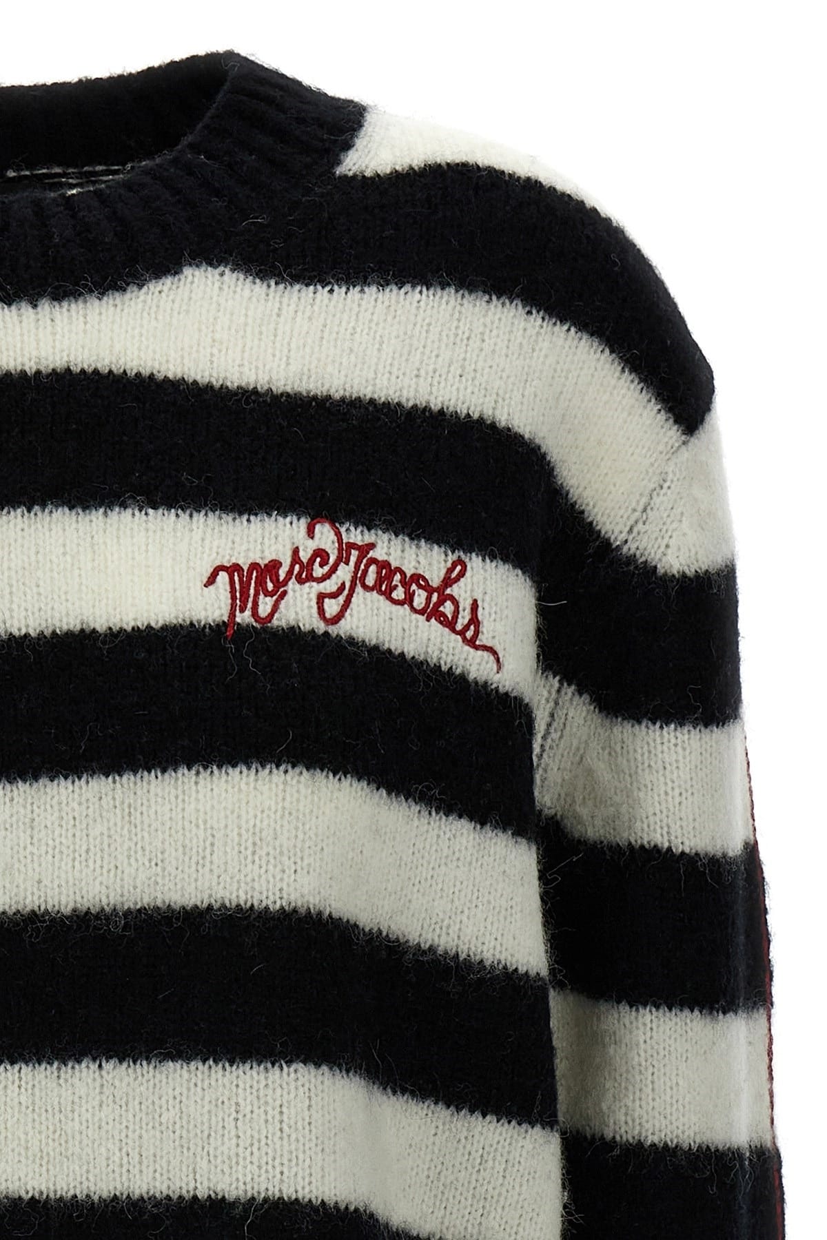 Marc Jacobs Marc Jacobs Striped Logo-Embroidered Sweater