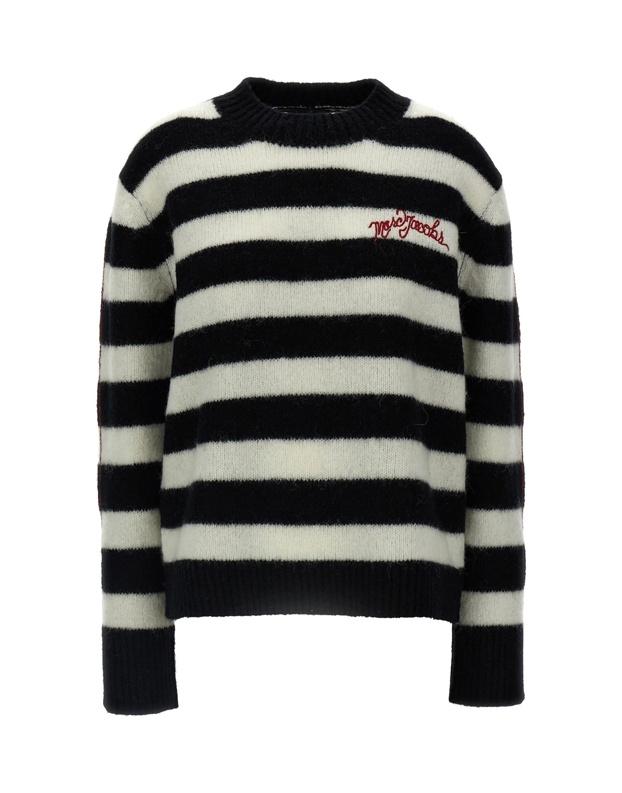 Marc Jacobs Marc Jacobs Striped Logo-Embroidered Sweater