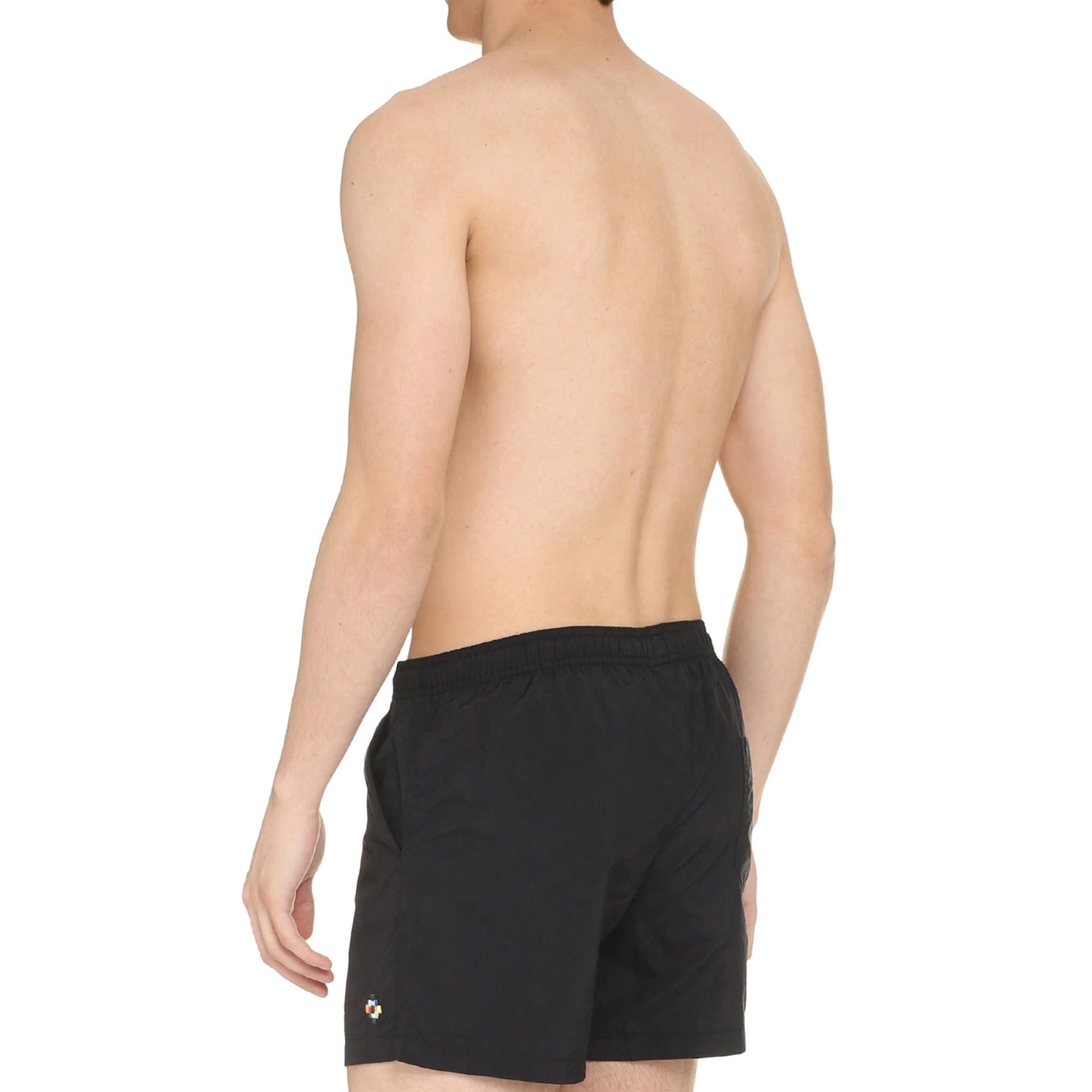 Marcelo Burlon Drawstring Swim Shorts With Logo