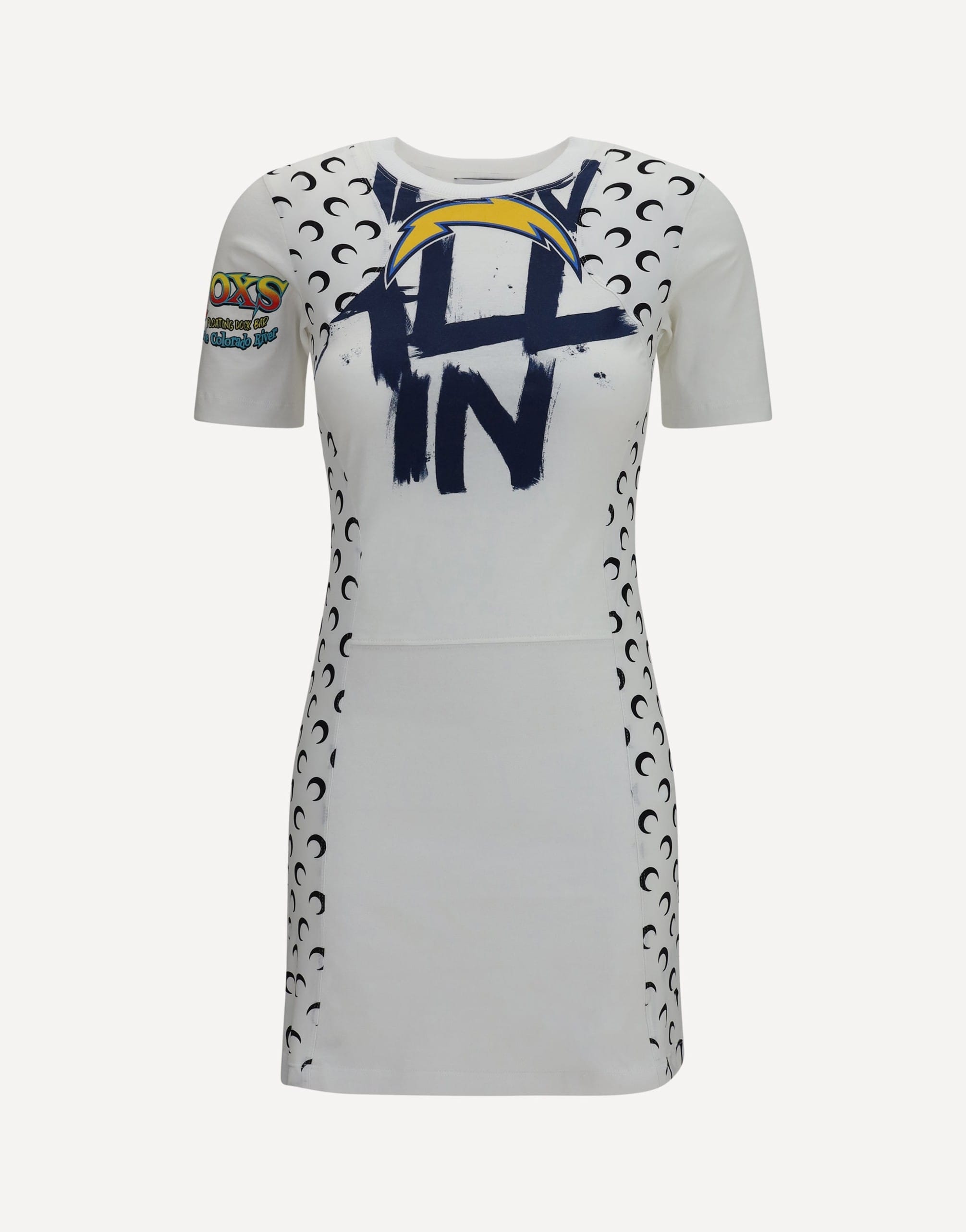 Marine Serre Marine Serre Fitted Recycled Jersey Dress