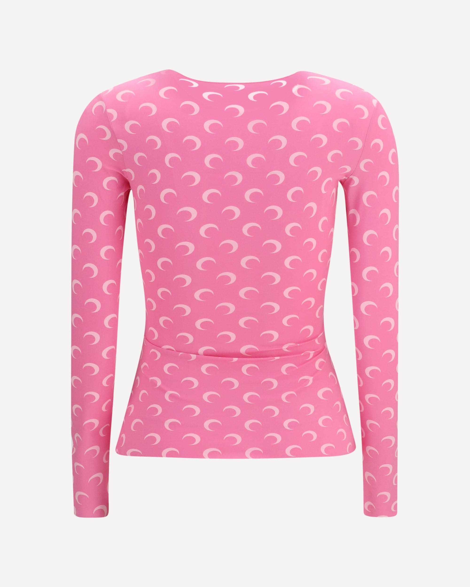 Marine Serre Long-Sleeve Top Moon Logo Print - alternate view