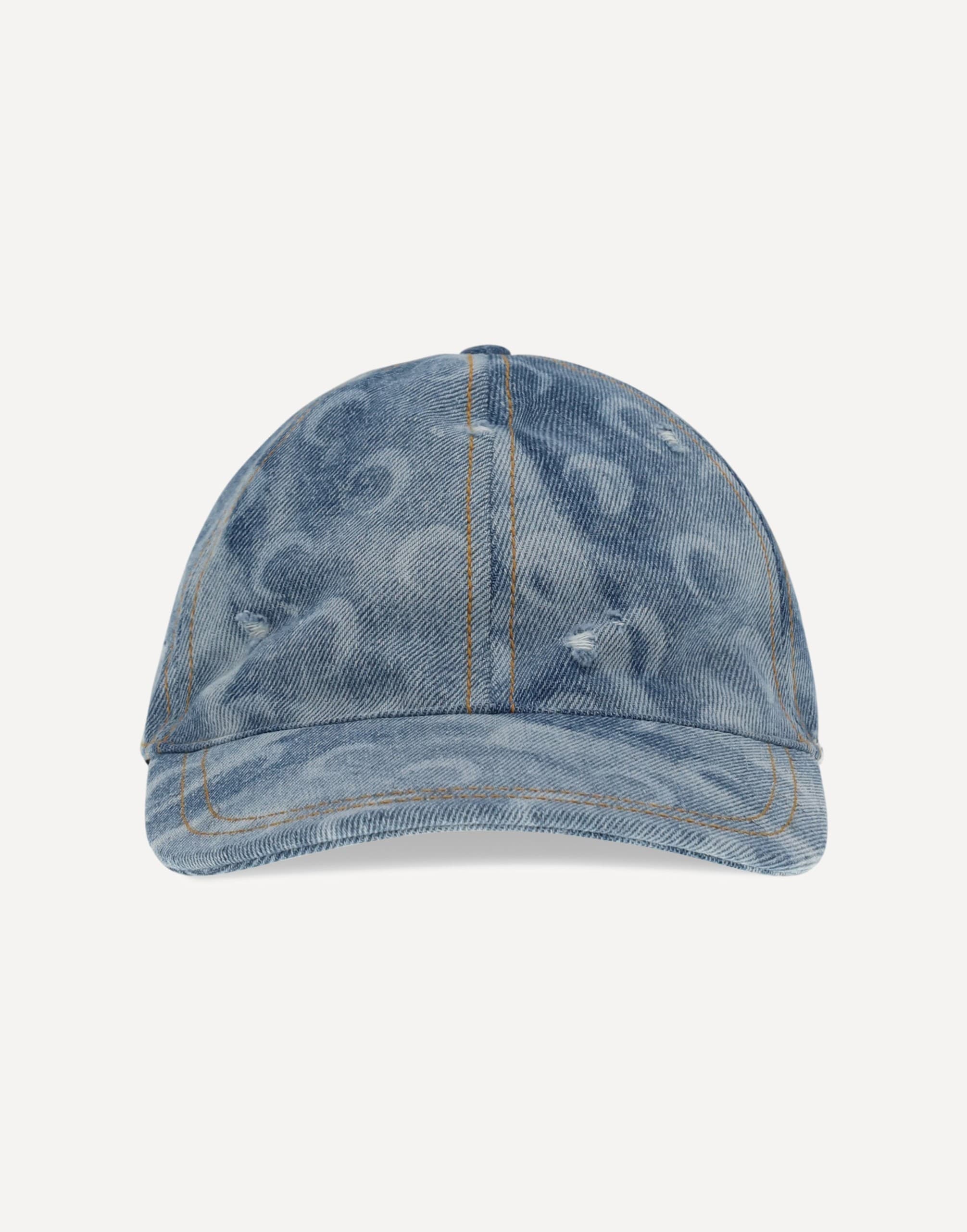 Marine Serre Moon Denim Baseball Cap