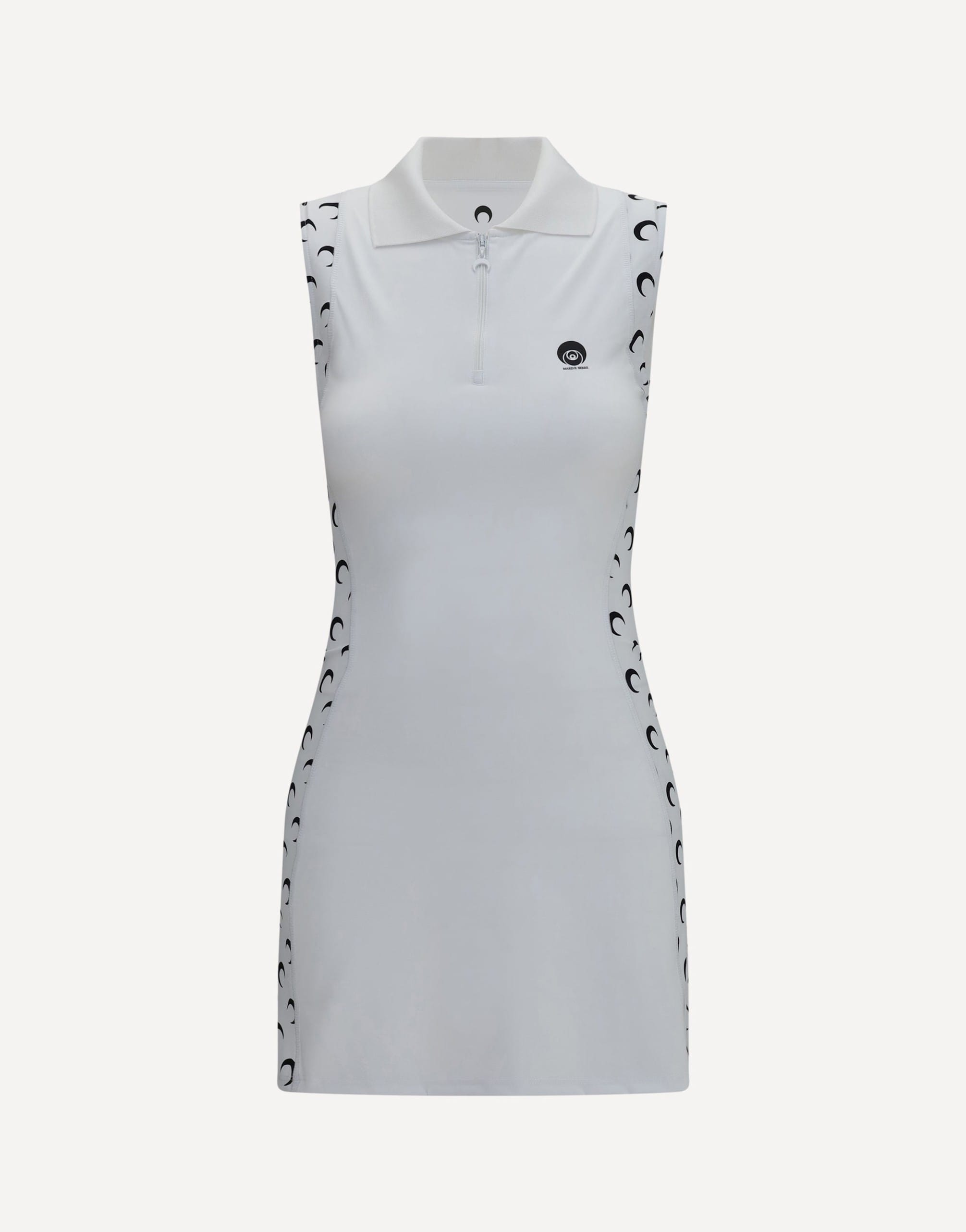 Marine Serre Marine Serre Moon Print Mini Polo Dress
