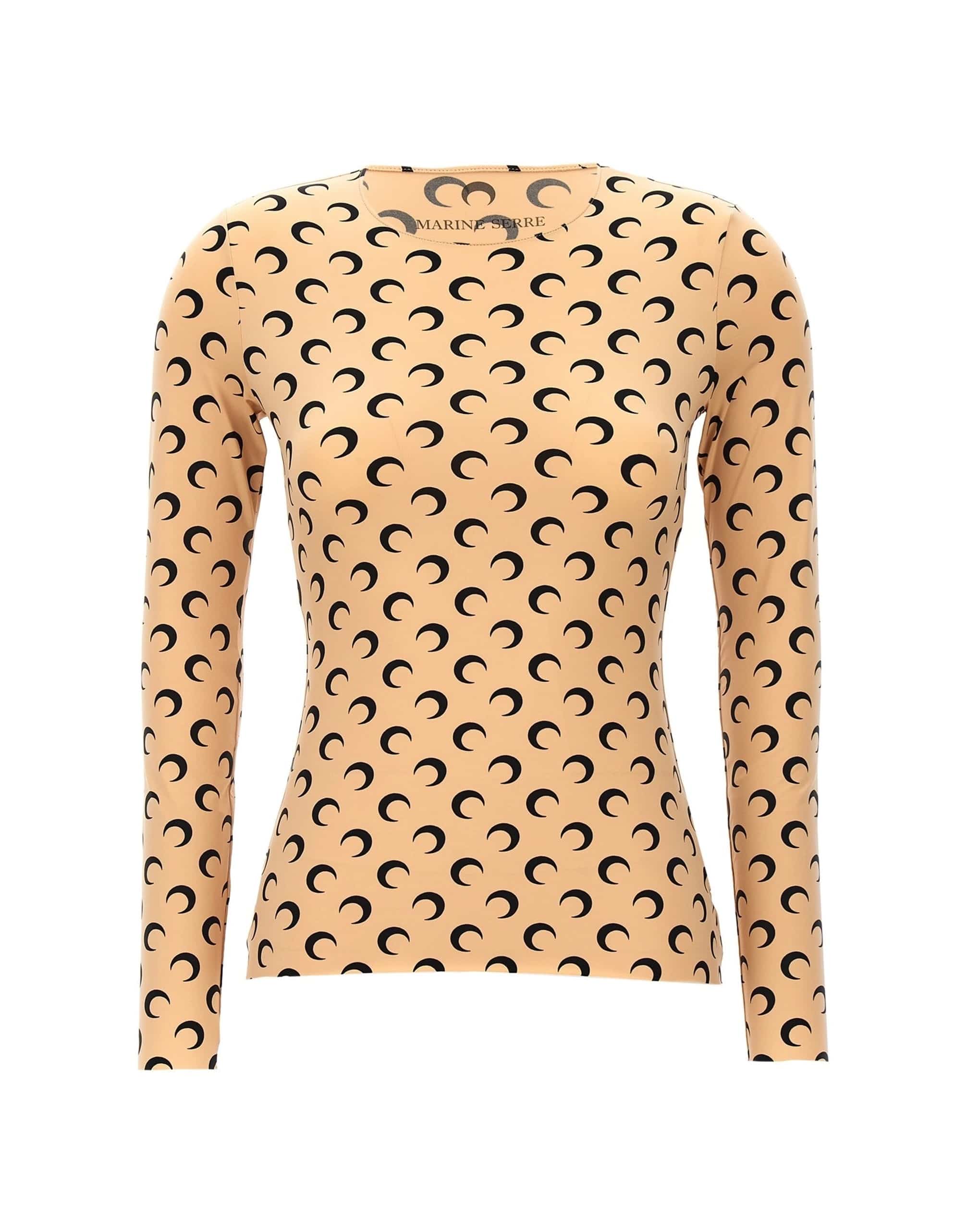 Marine Serre Marine Serre Moon Printed Jersey Top