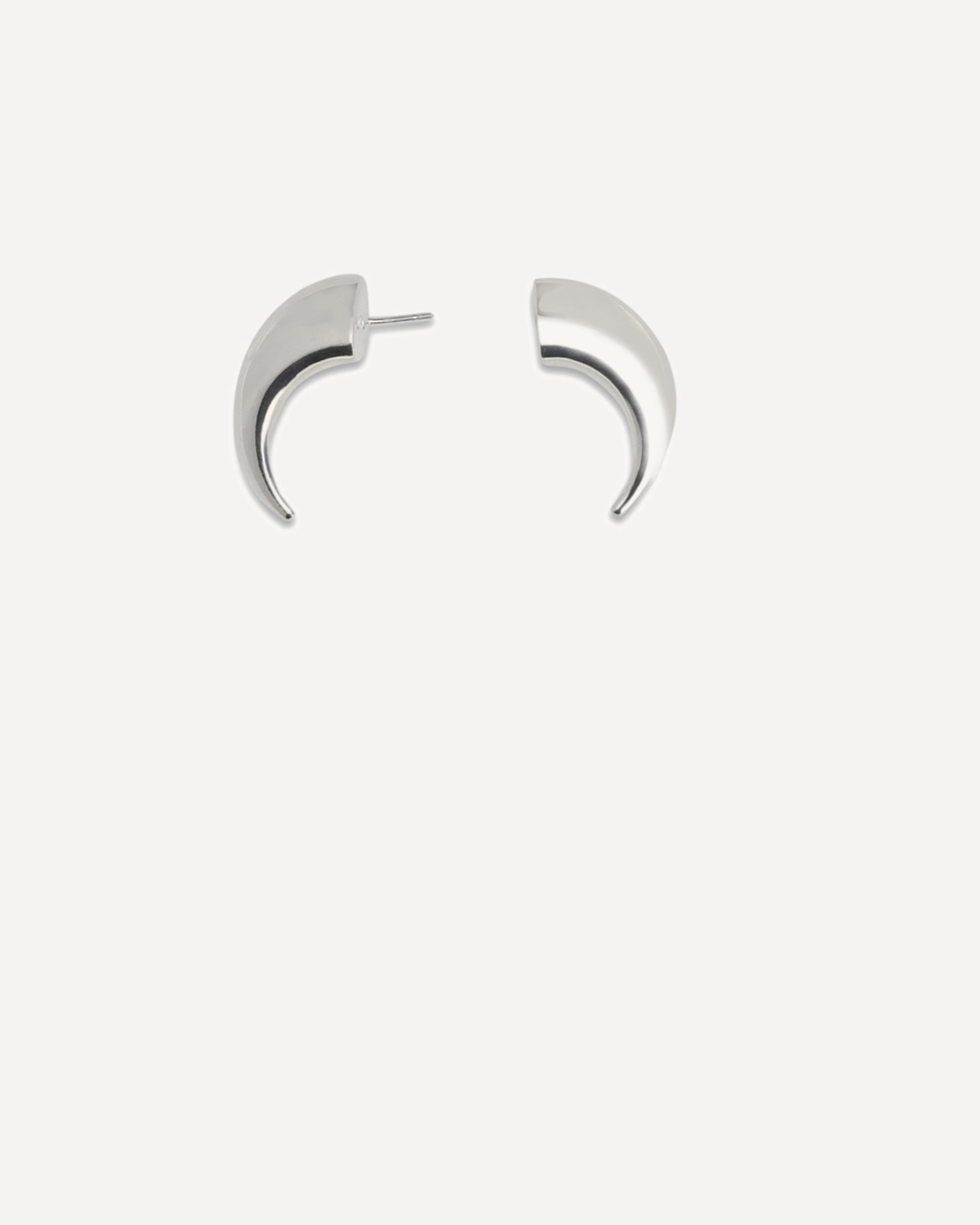 Marine Serre Regenerated Moon Stud Earring