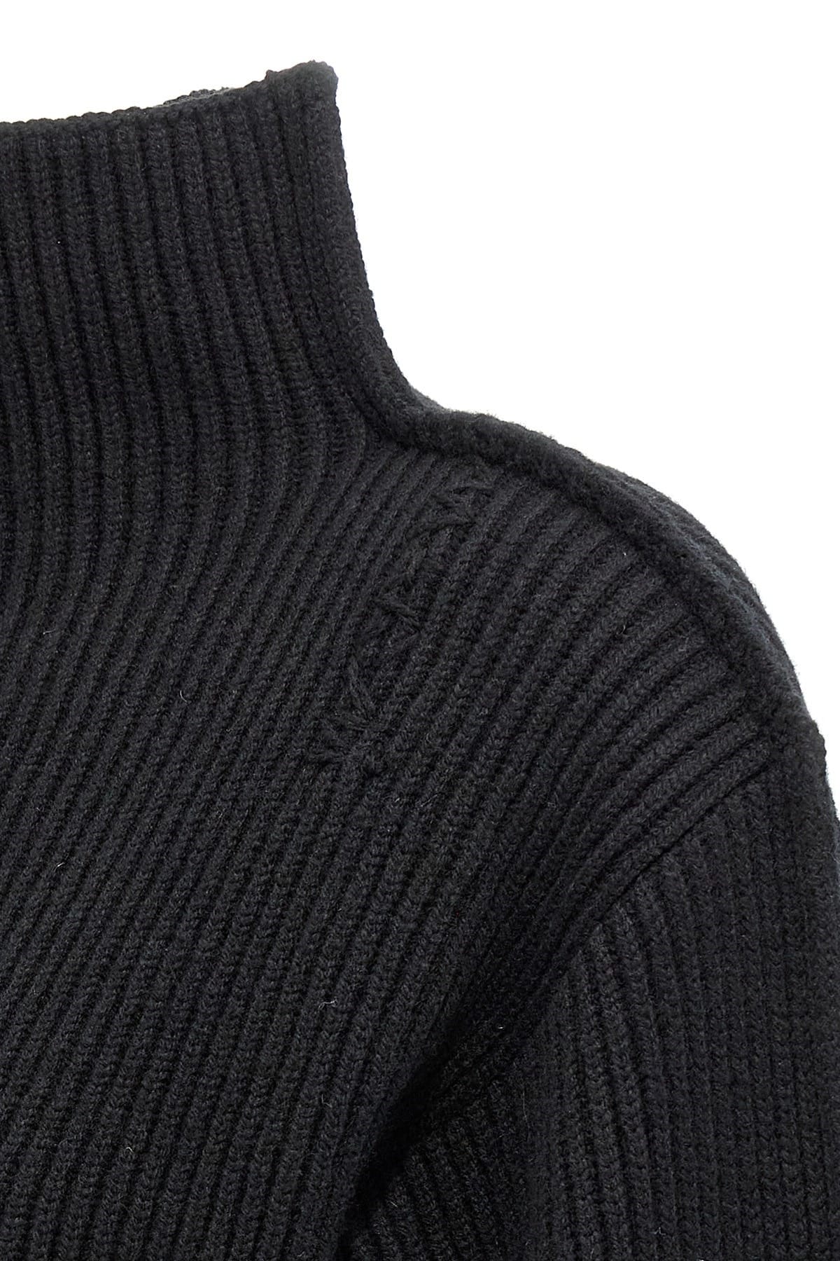 Marni Marni Black Ribbed High Neck Sweater