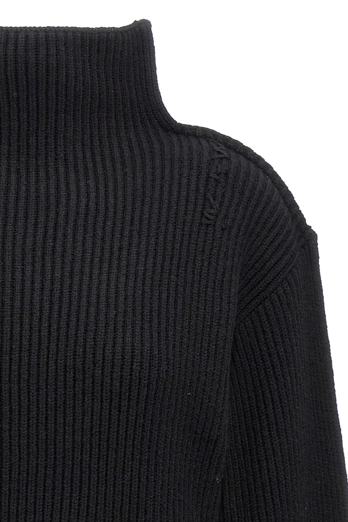 Marni Marni Black Ribbed High Neck Sweater