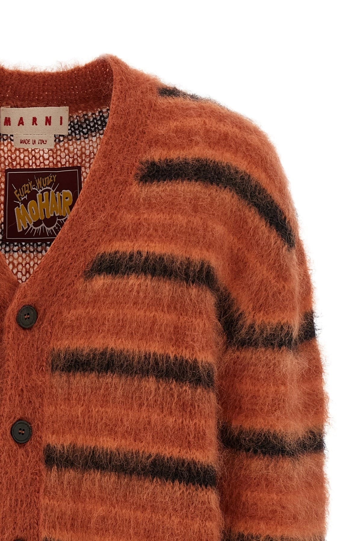 Marni Marni Brushed Striped Cardigan