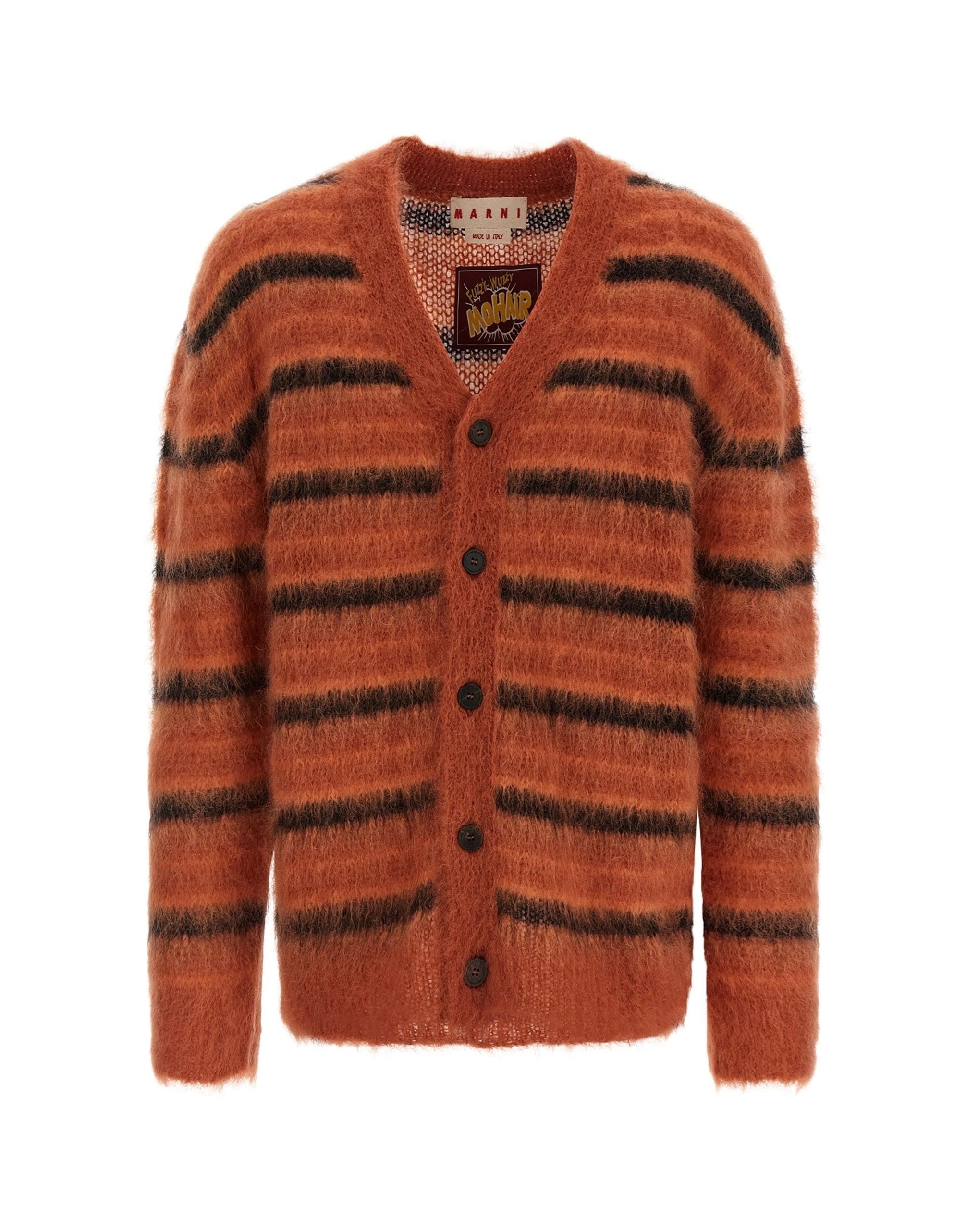 Marni Marni Brushed Striped Cardigan