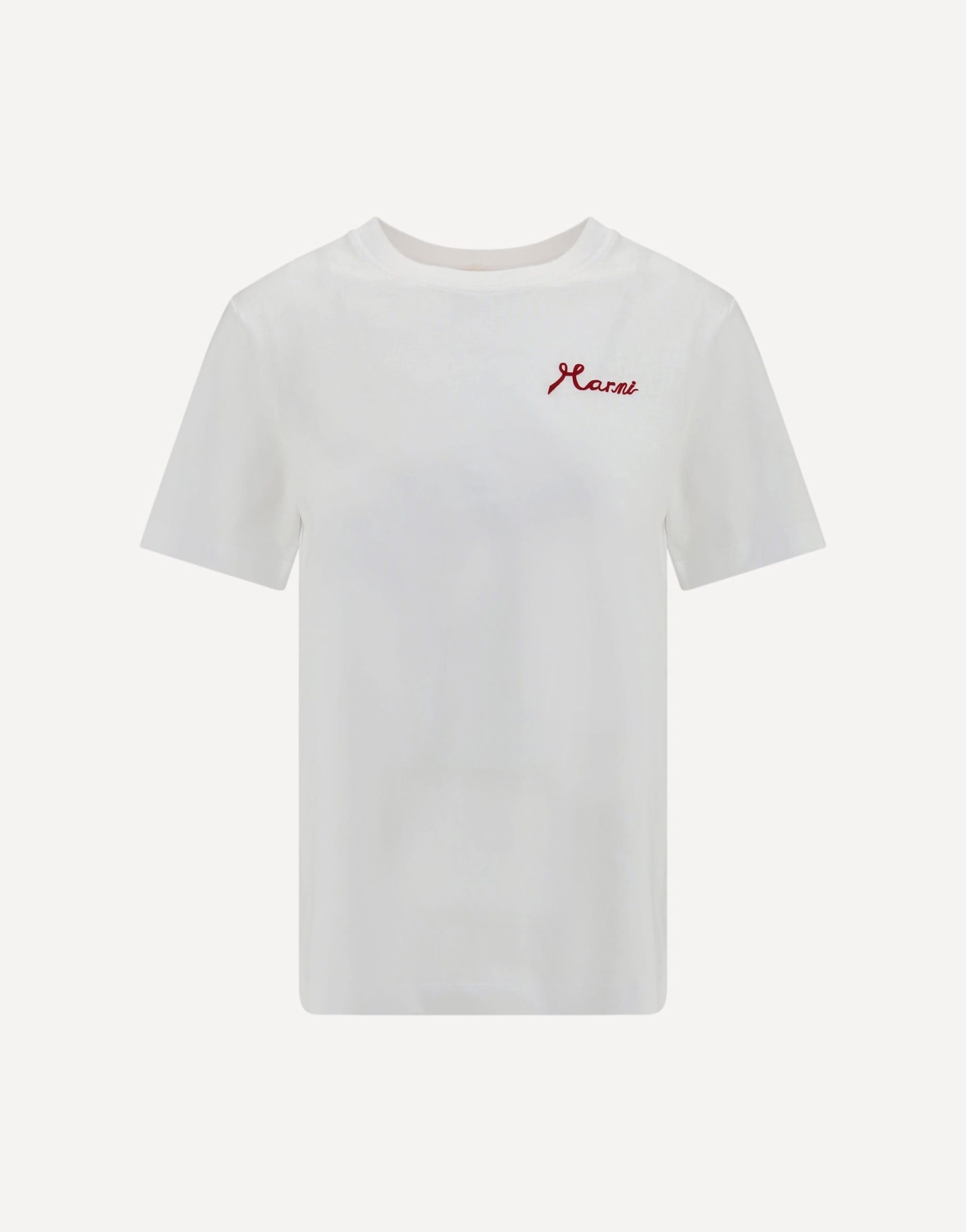 Marni Cotton T‑shirt With Flocked Logo