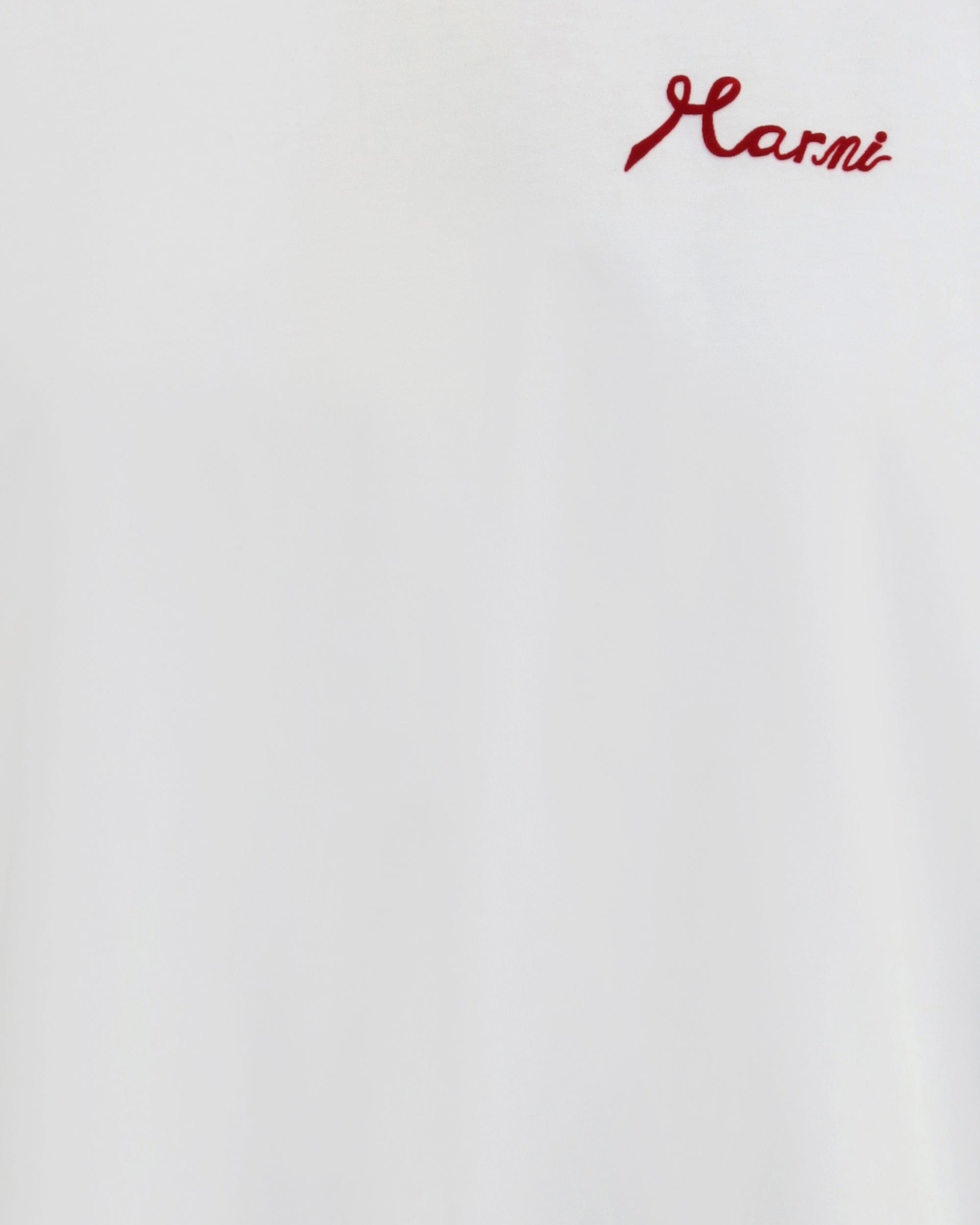 Marni Cotton T‑shirt With Flocked Logo