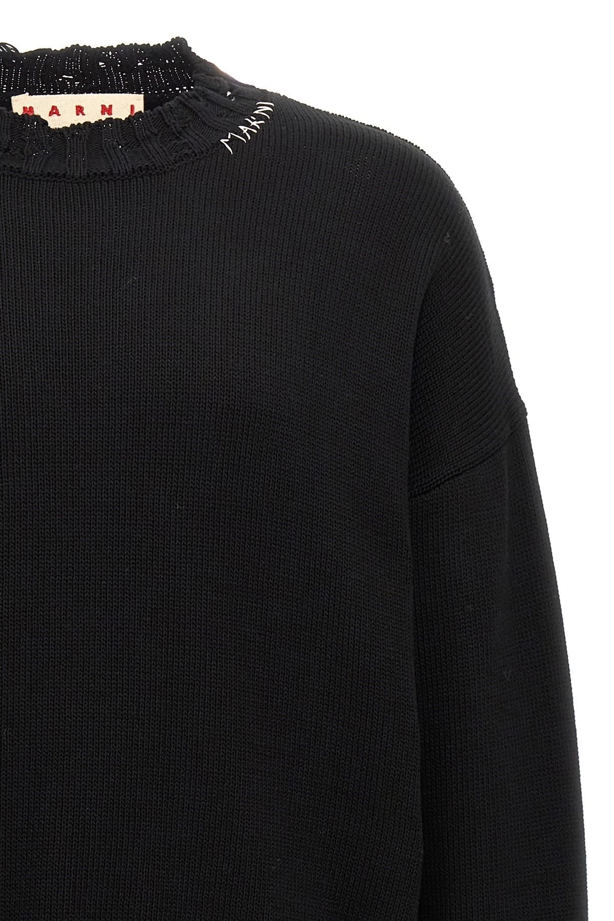 Marni Destroyed Effect Cotton Sweater