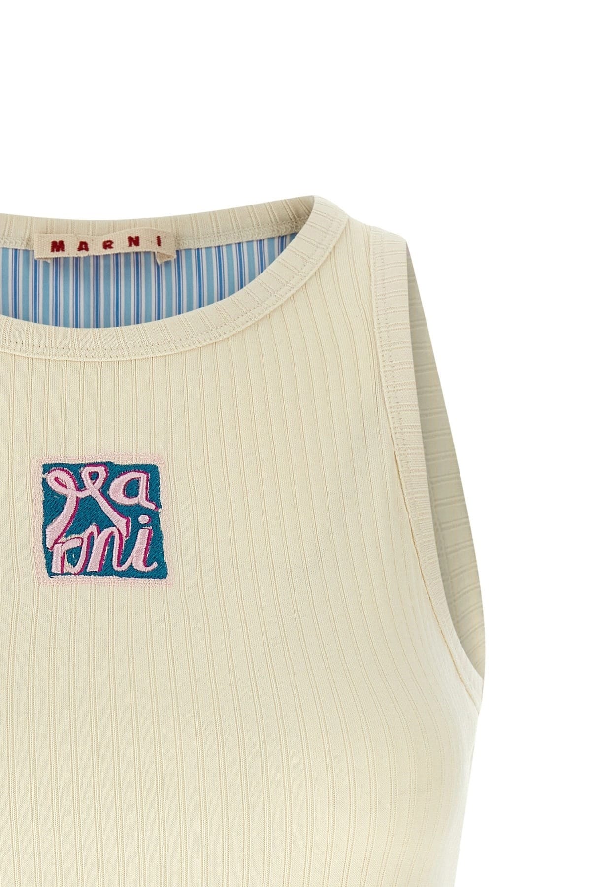 Marni Marni Logo Patch Tank Top