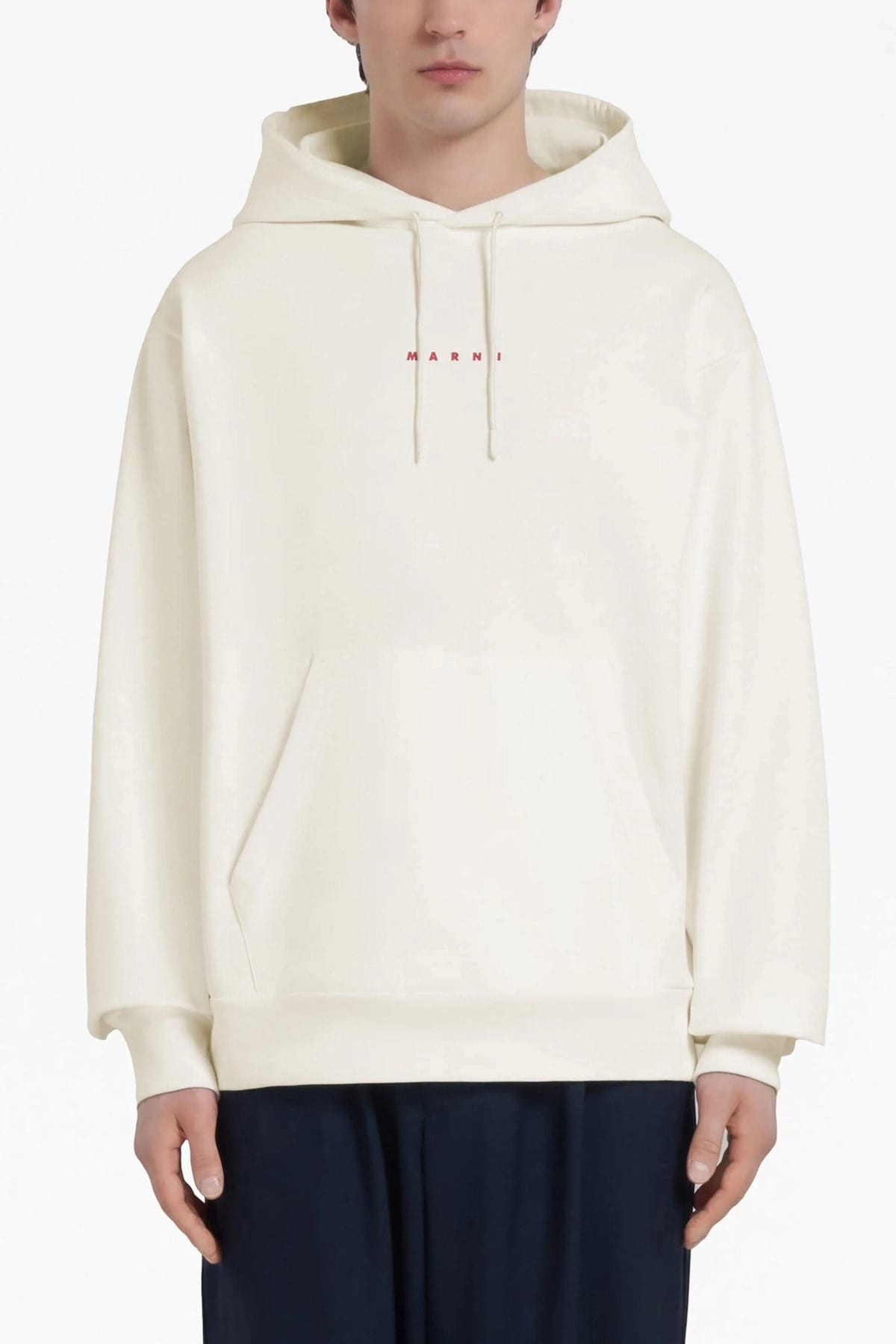 Marni Marni Logo Print Hoodie