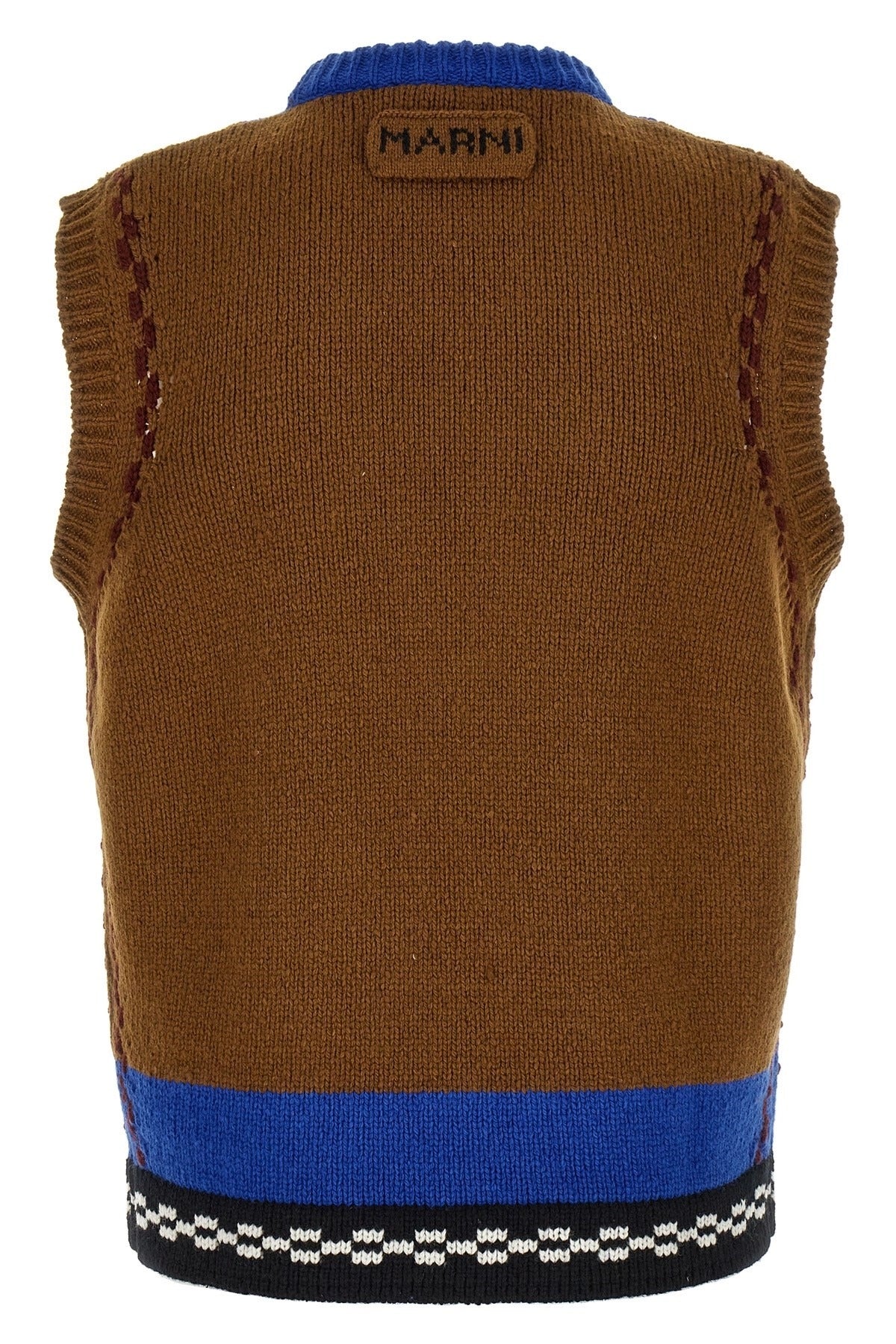 Marni gilet met M-vormige intarsia - alternate view