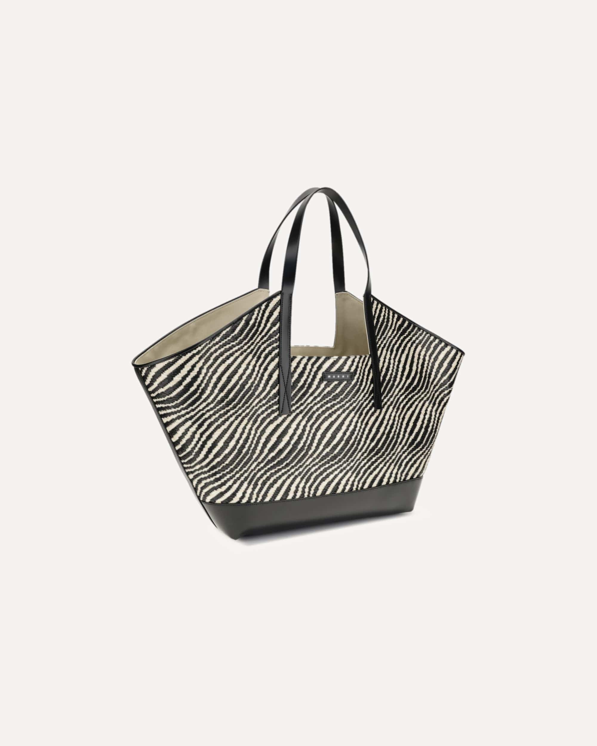 Marni Raffia Effect Fabric Tote Bag - alternate view