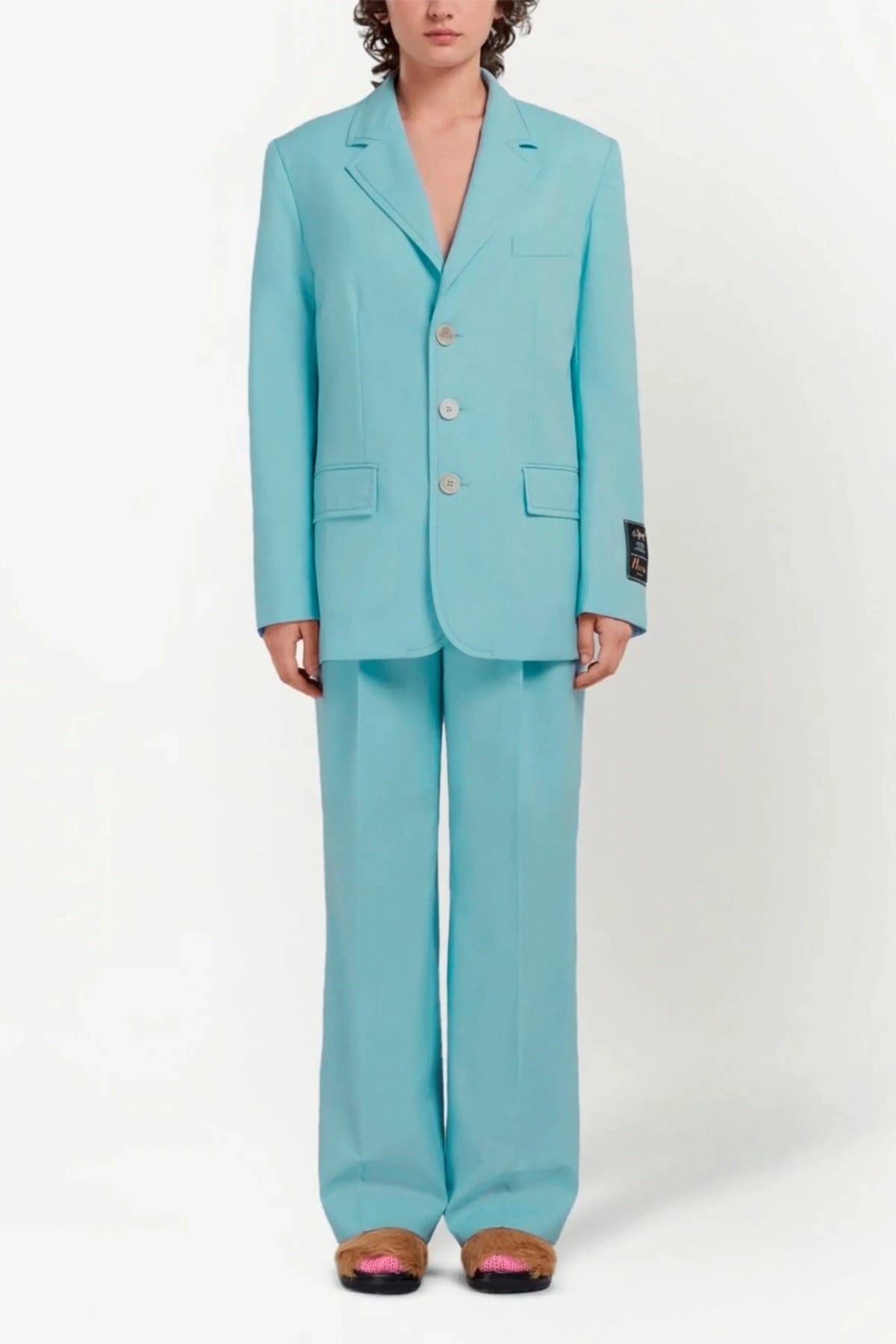 Marni Single-Breasted Blazer Jacket - alternate view