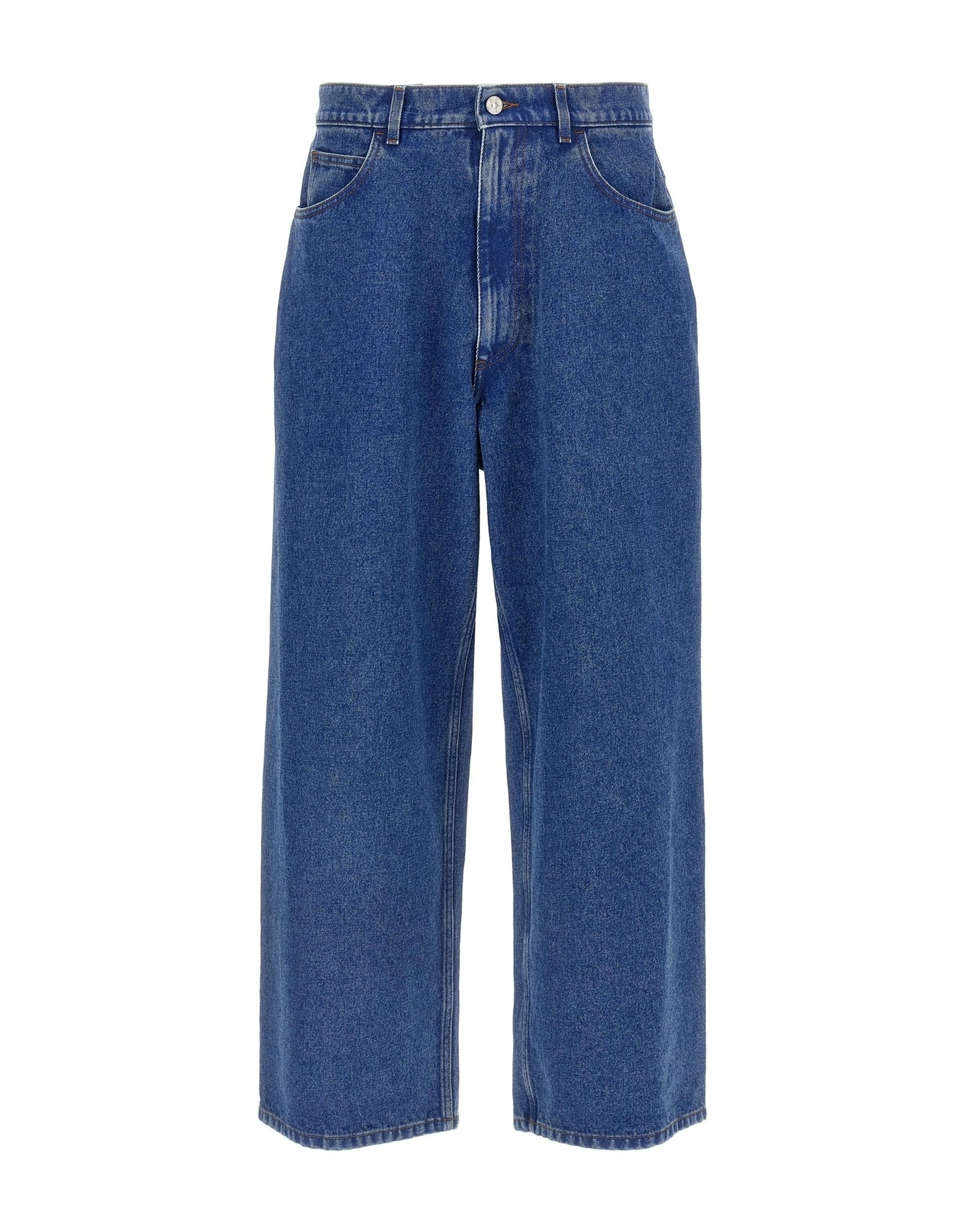 Marni Marni Wide Leg Patch Jeans
