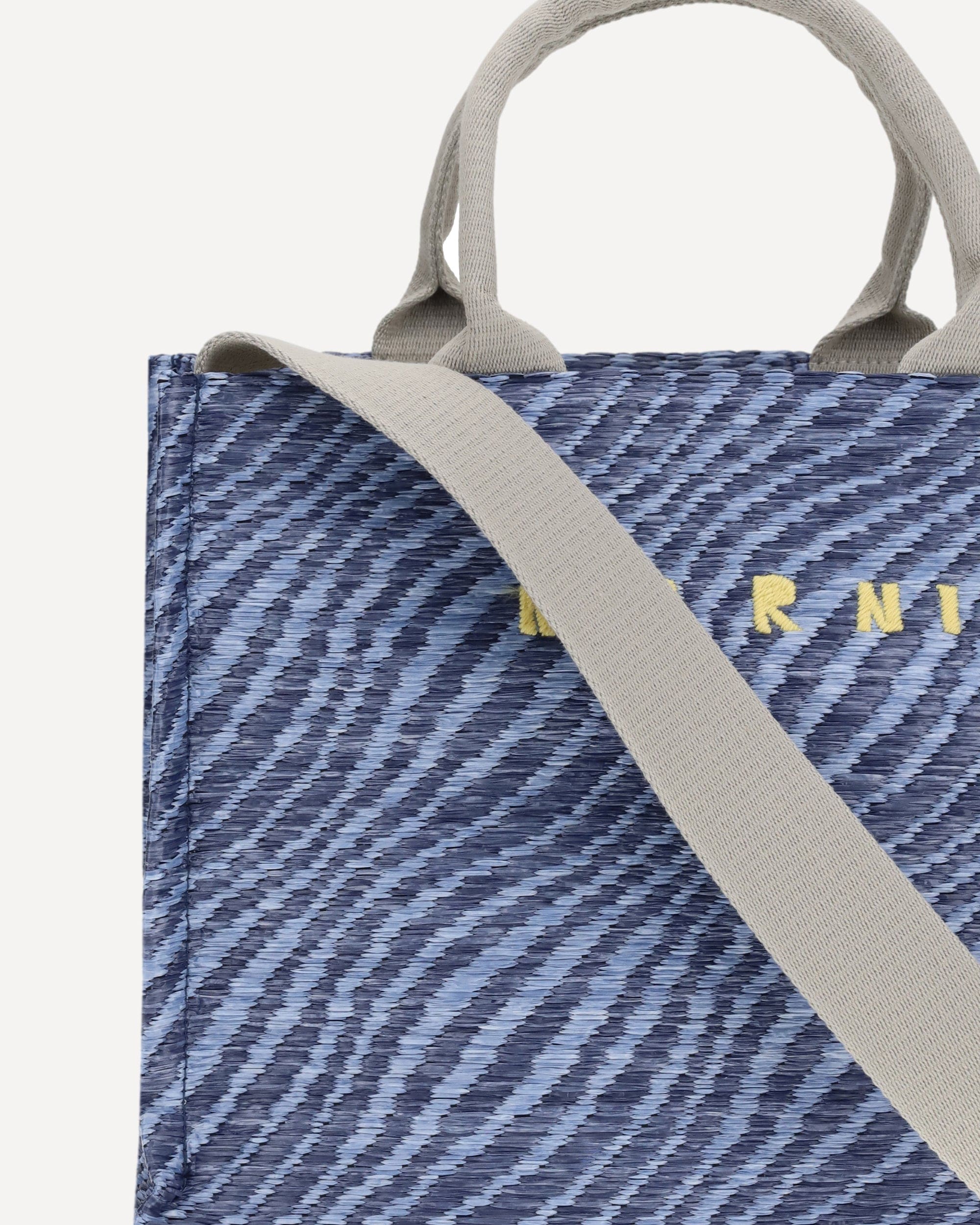 Marni Zebra Pattern Fabric Tote Bag