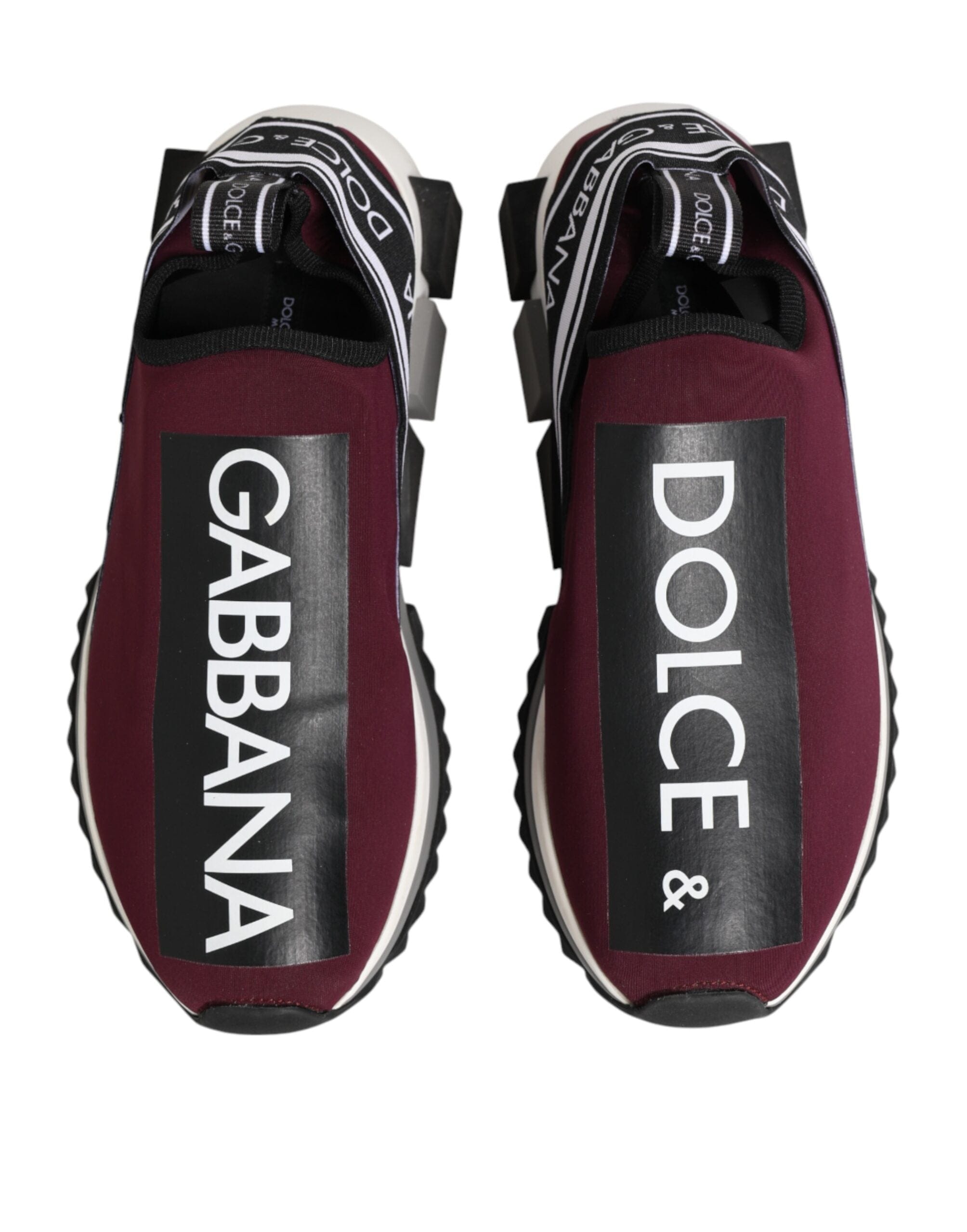 Dolce & Gabbana Scarpe da ginnastica da uomo Sorrento slip-on color bordeaux