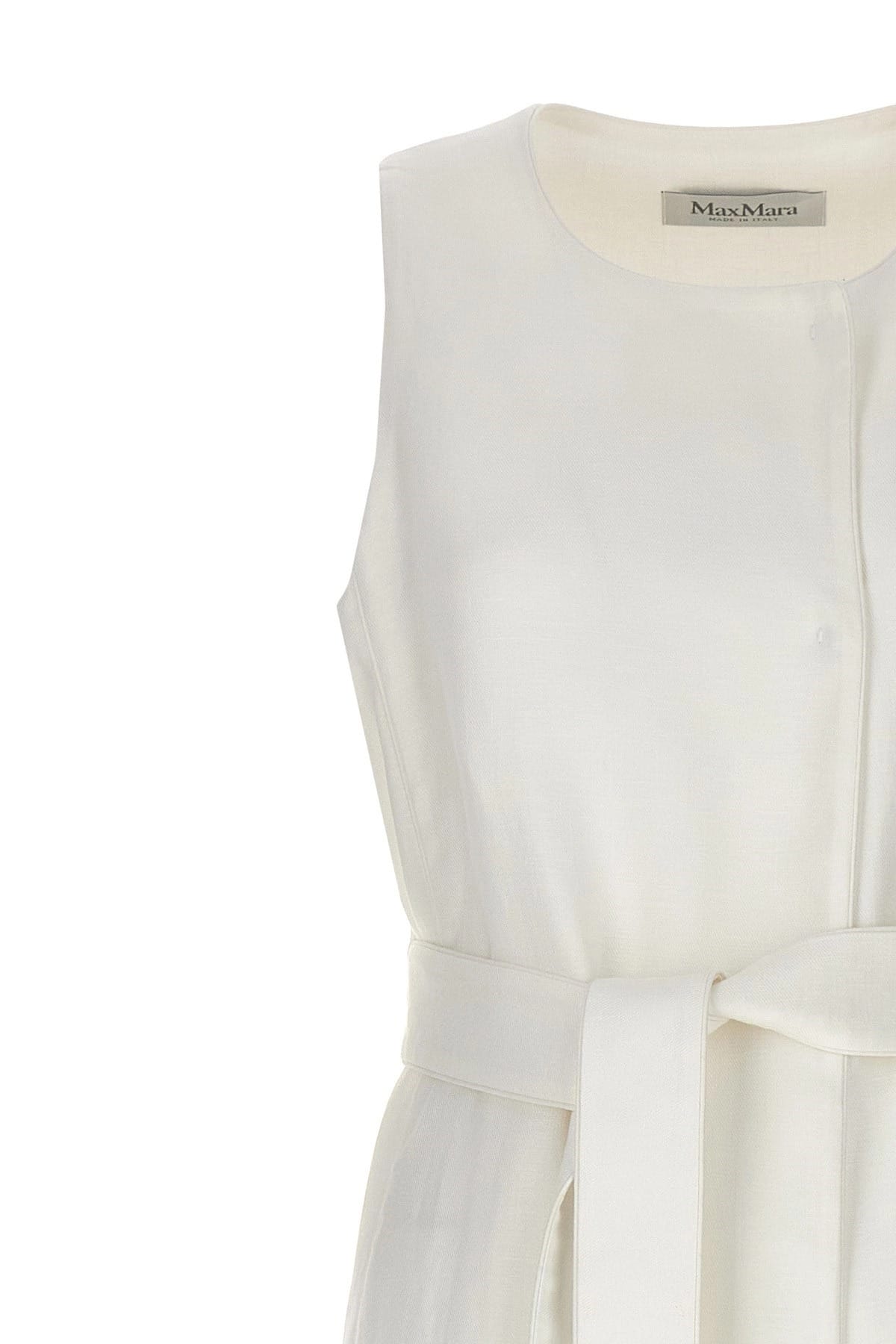 Max Mara Max Mara Aureo Linen Maxi Waistcoat