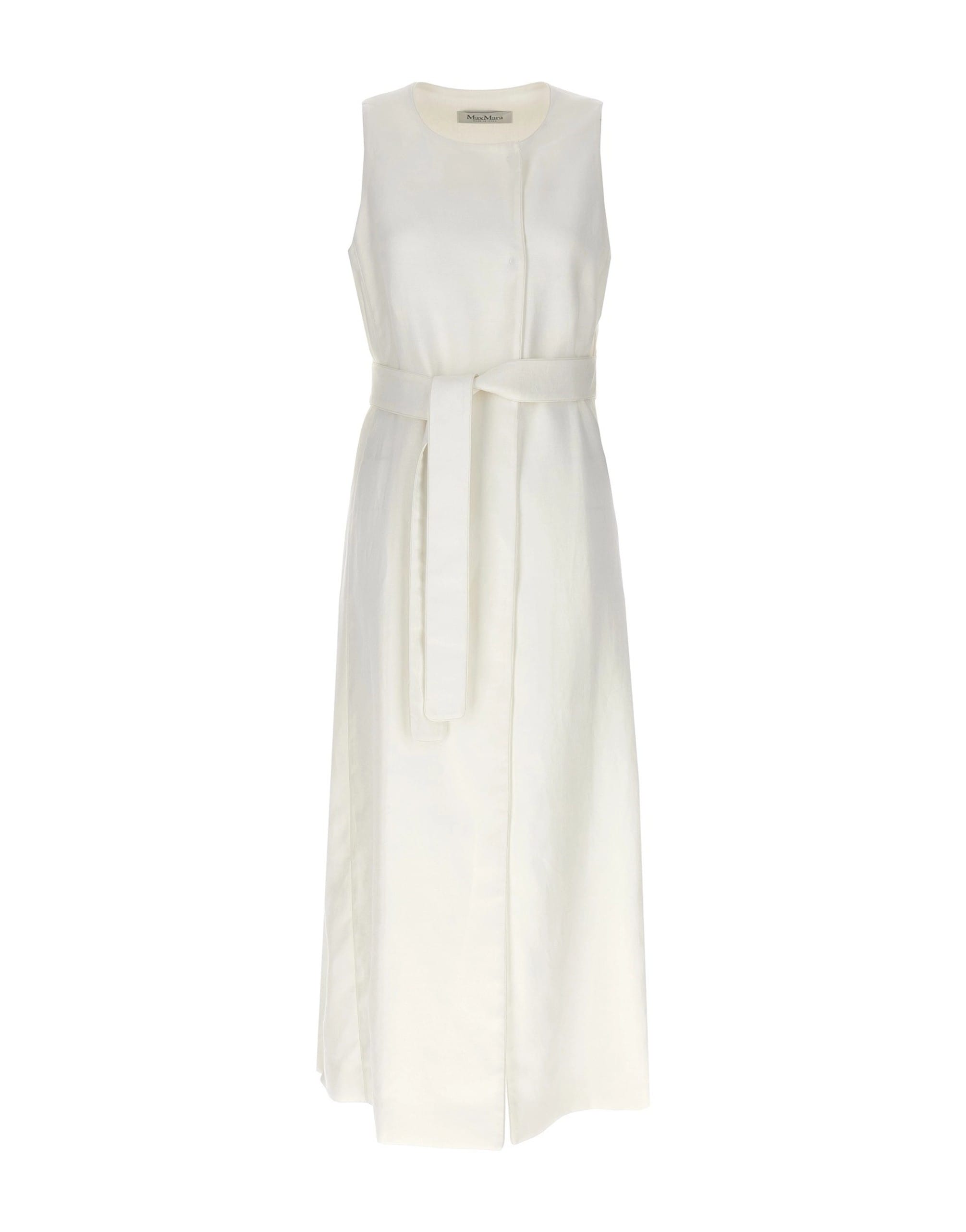 Max Mara Max Mara Aureo Linen Maxi Waistcoat