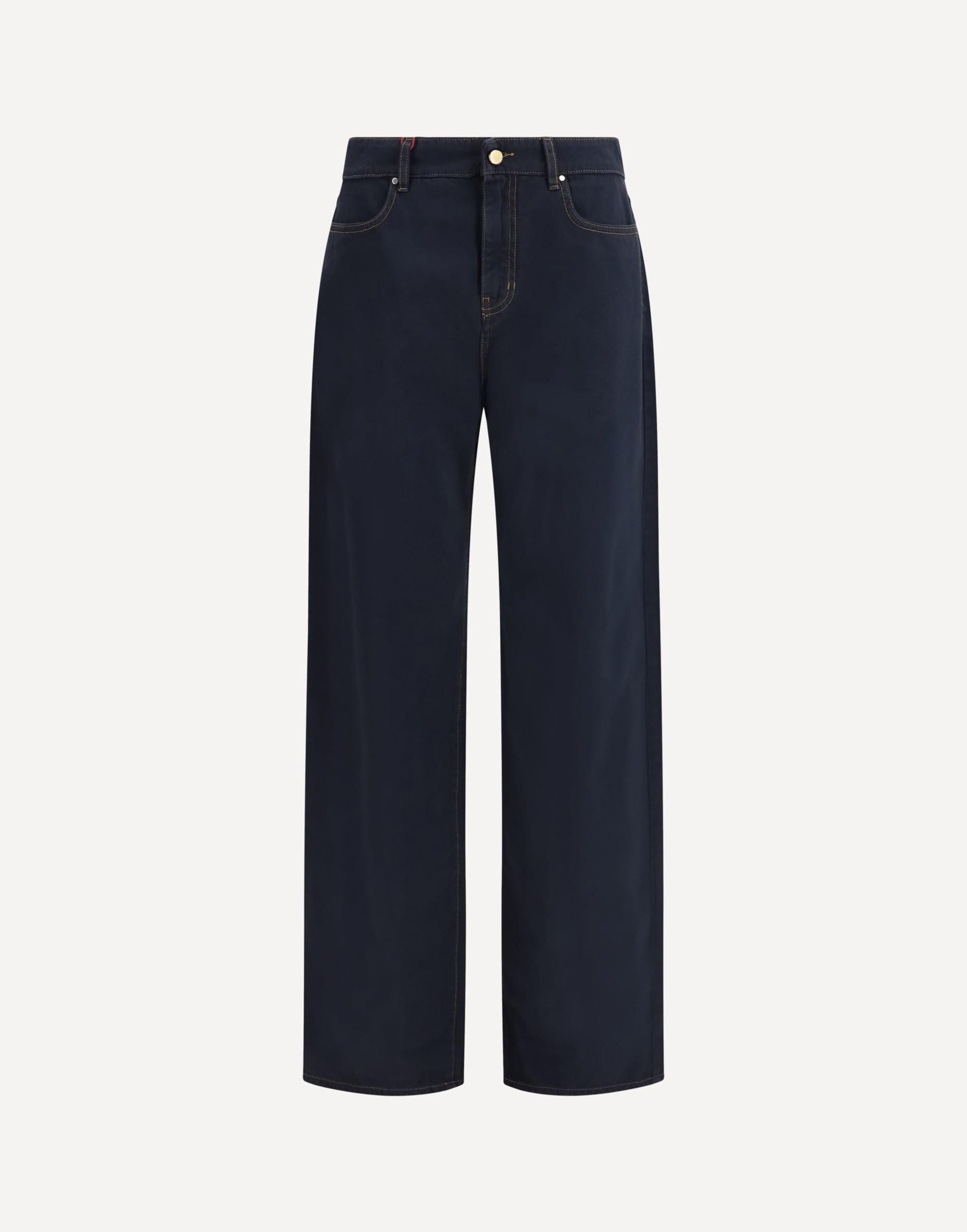 Max Mara Baggy Cotton Satin Pants