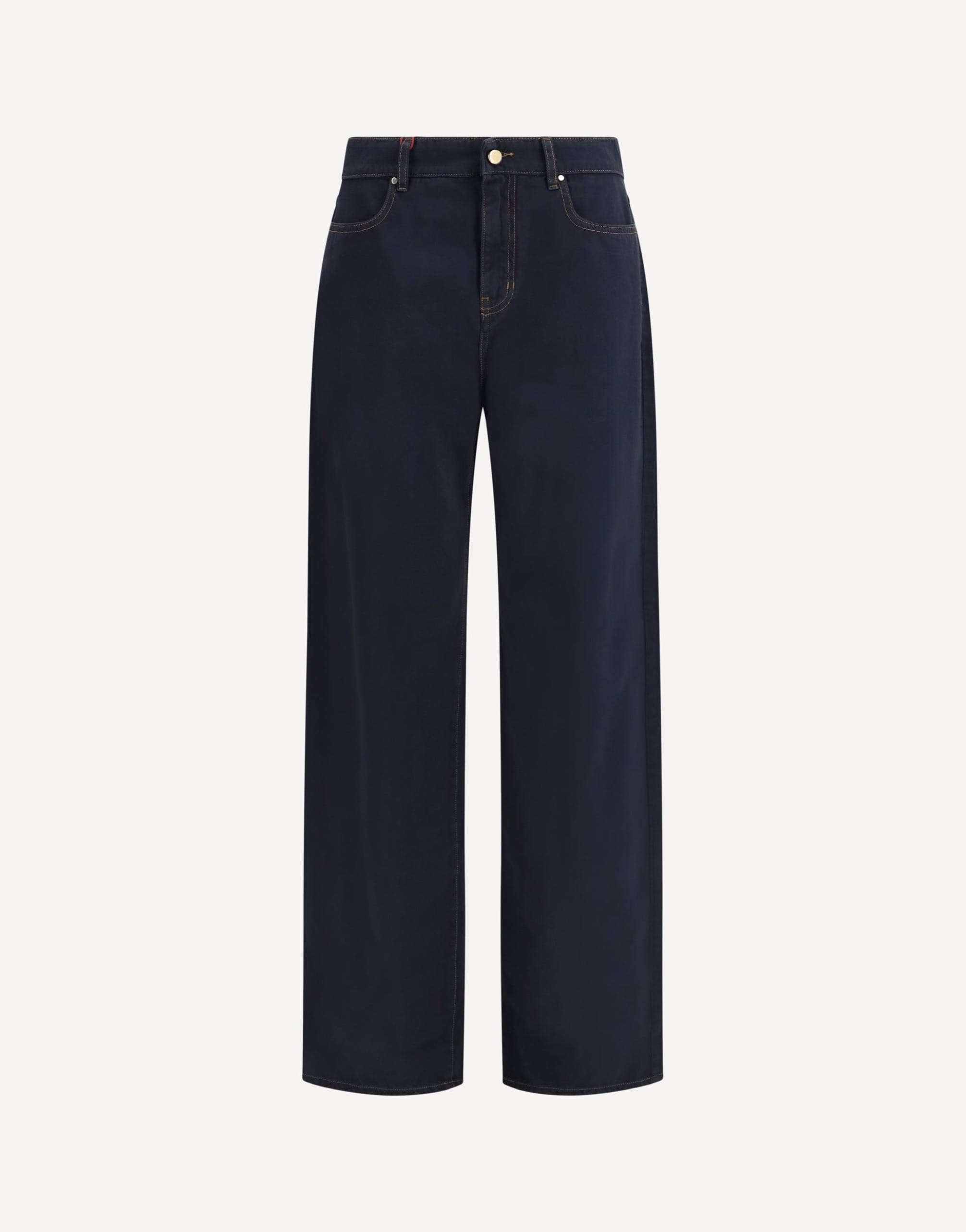 Max Mara Baggy Cotton Satin Pants