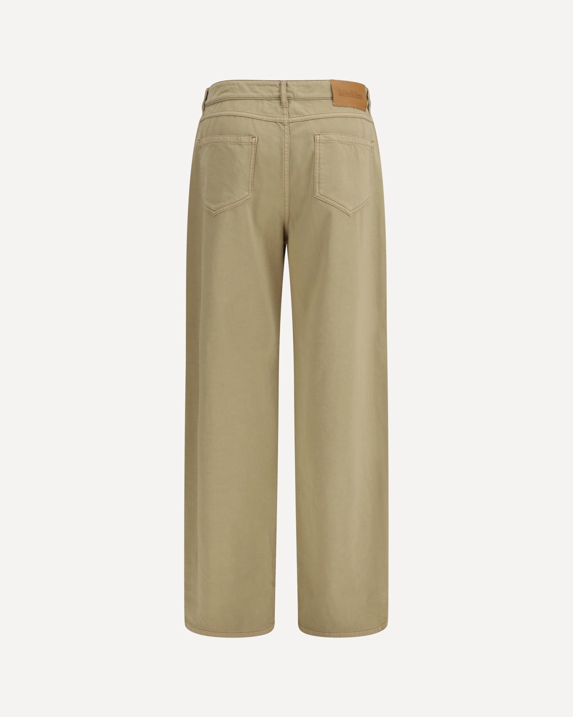 Baggy Pants In Pure Cotton Satin - alternate view