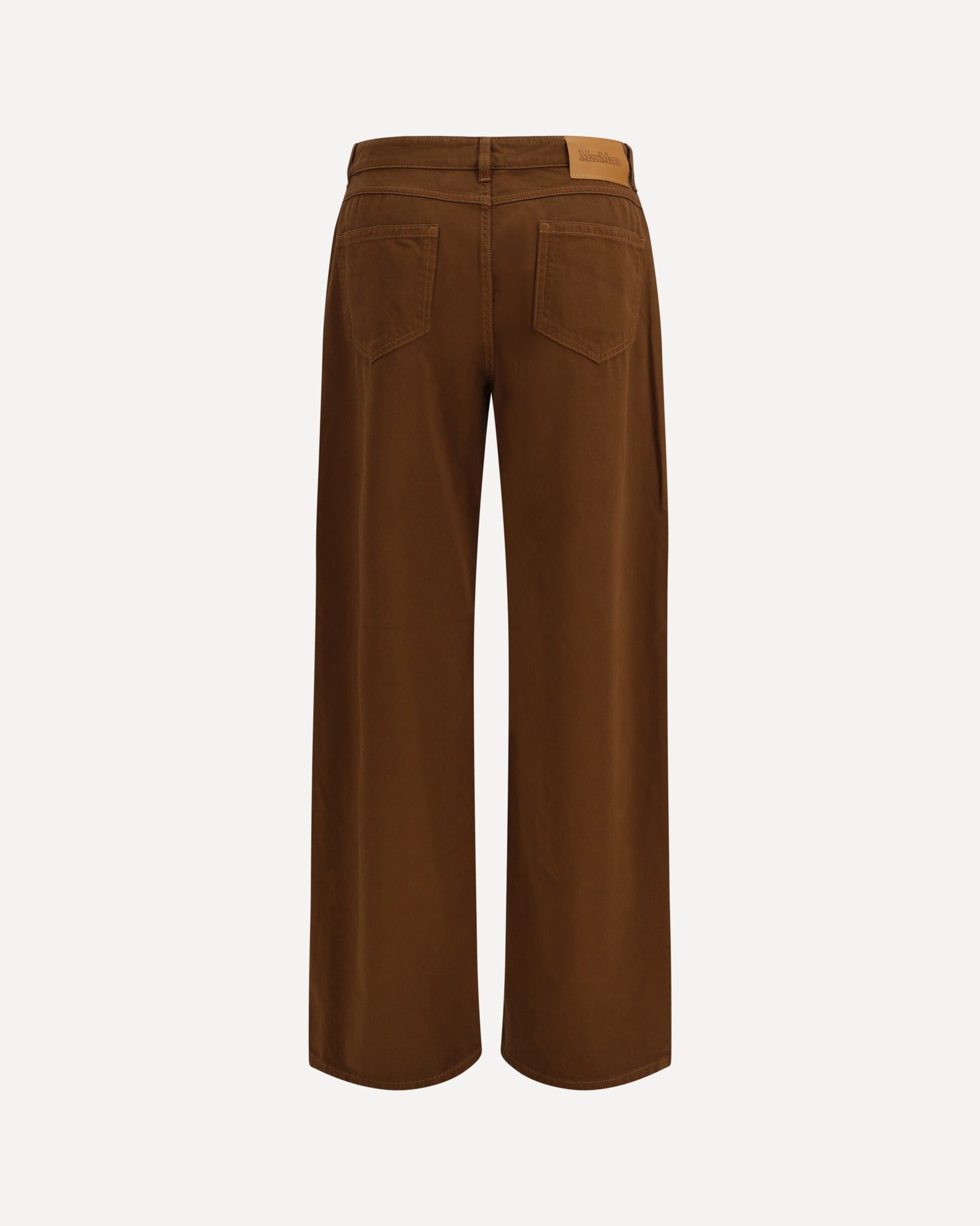 Baggy-Hose aus reinem Baumwollsatin - alternate view