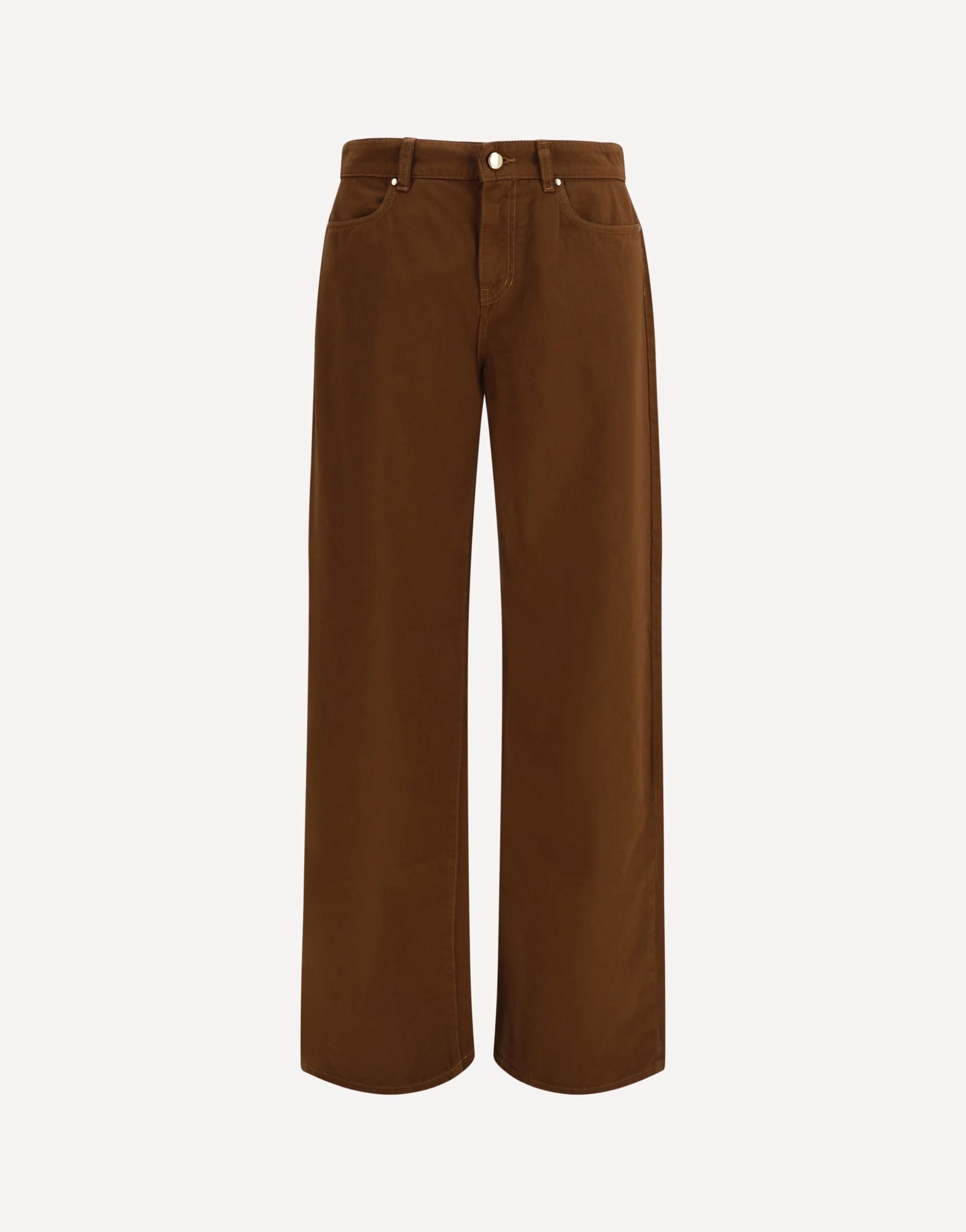 Max Mara Baggy Pants In Pure Cotton Satin