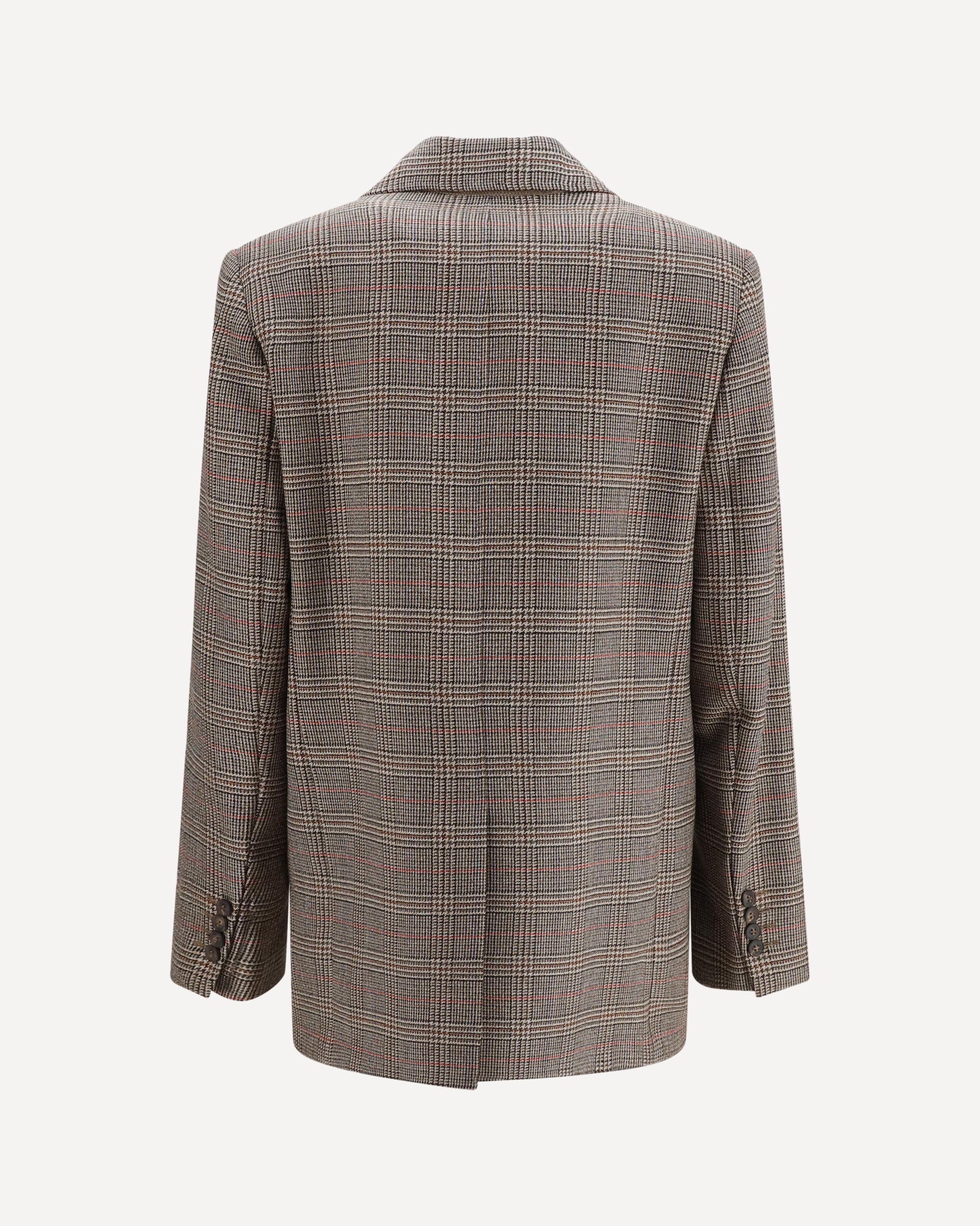 Max Mara Checked Pattern Wool Blazer - alternate view