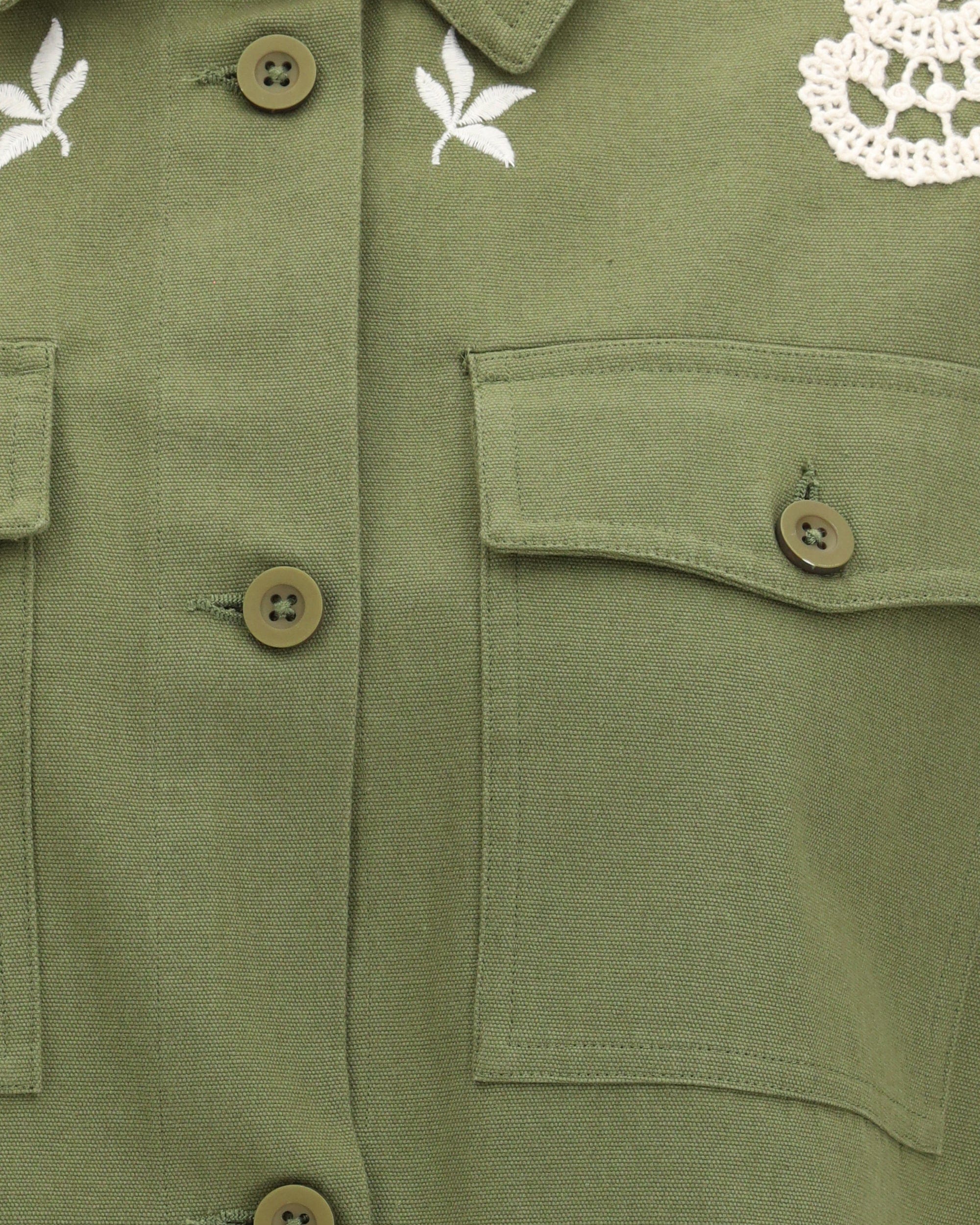 Max Mara Como Jacket In Cotton Canvas