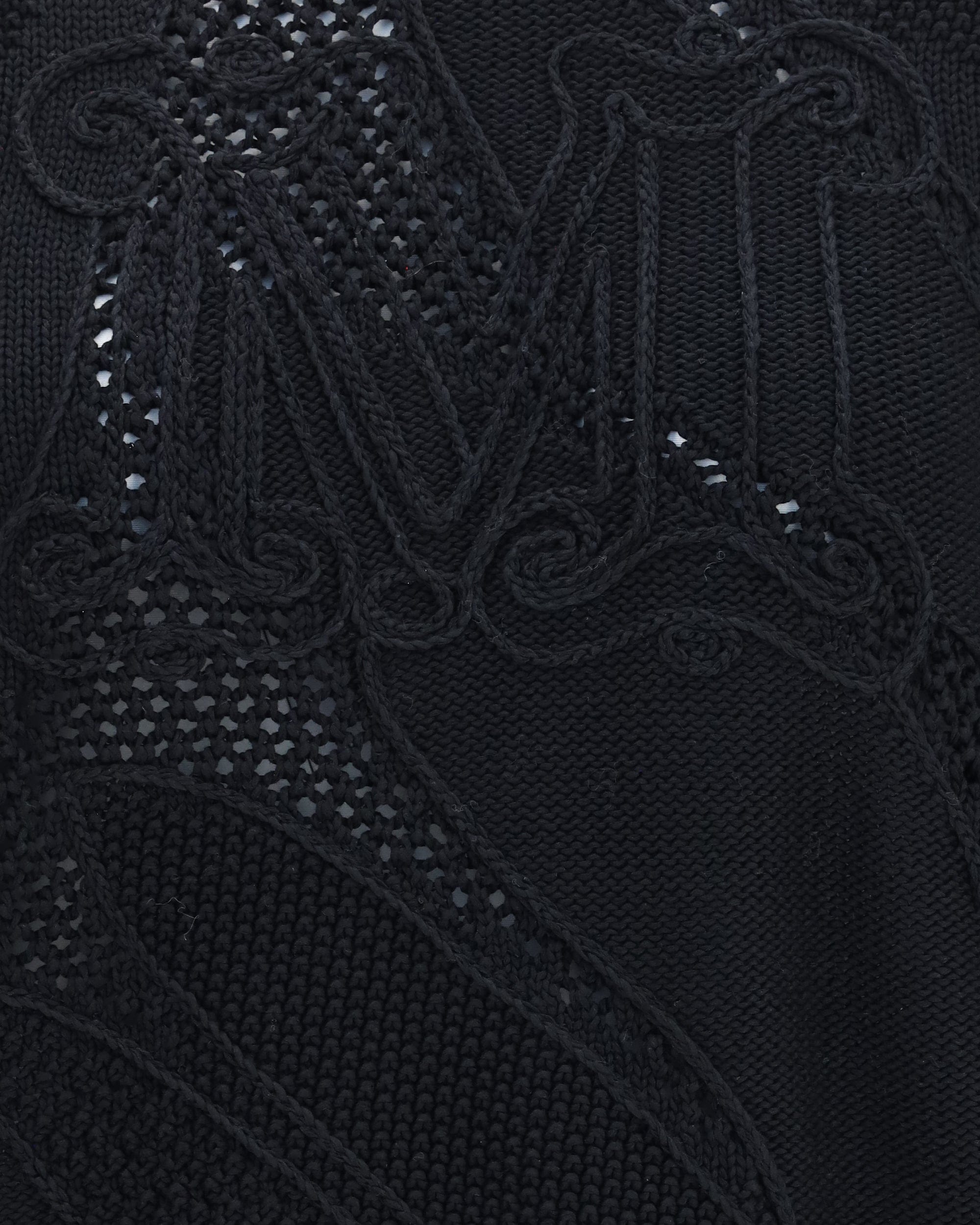 Max Mara Cotton Open-Knit Crewneck Sweater