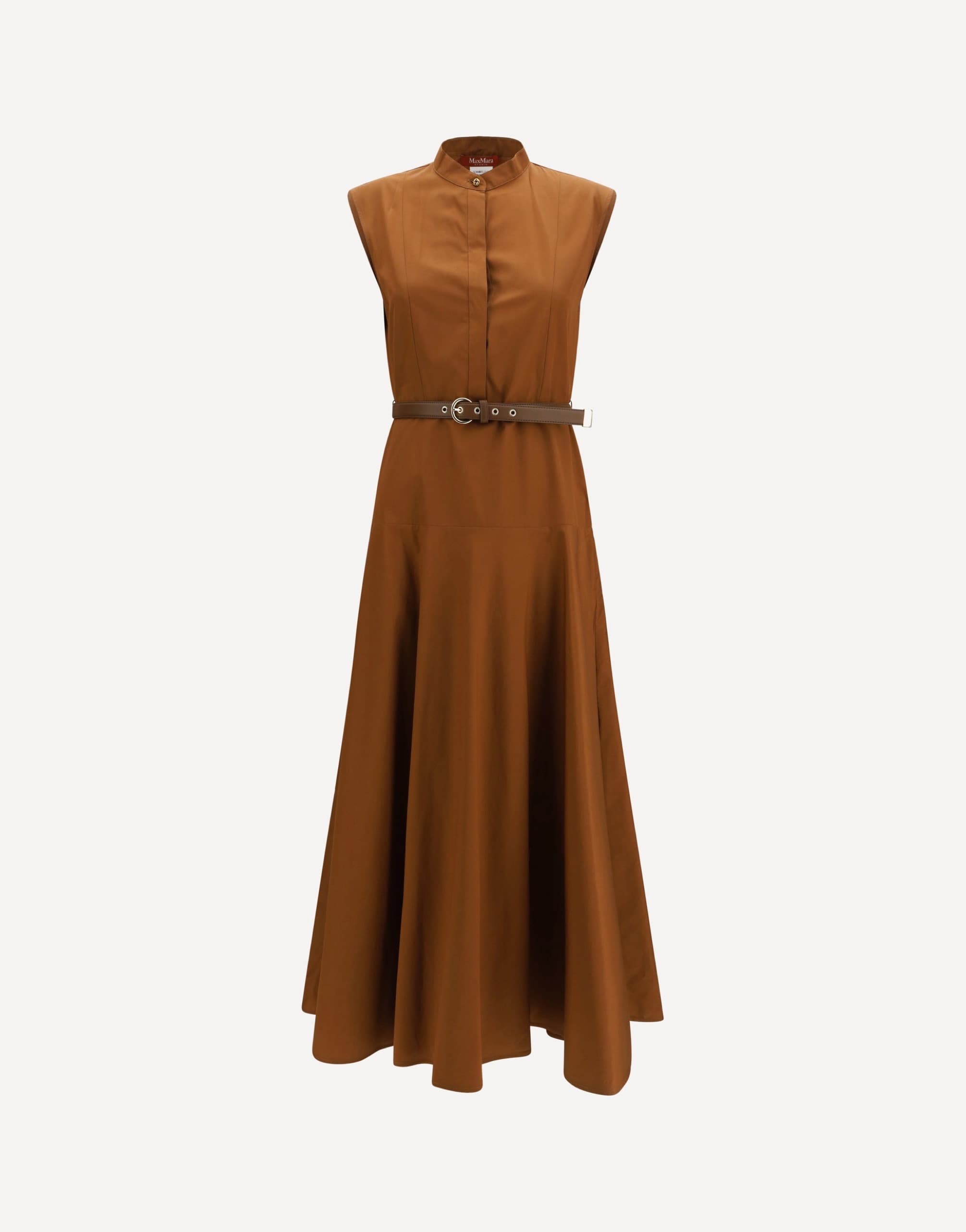 Max Mara Cotton Poplin Fit-And-Flare Dress