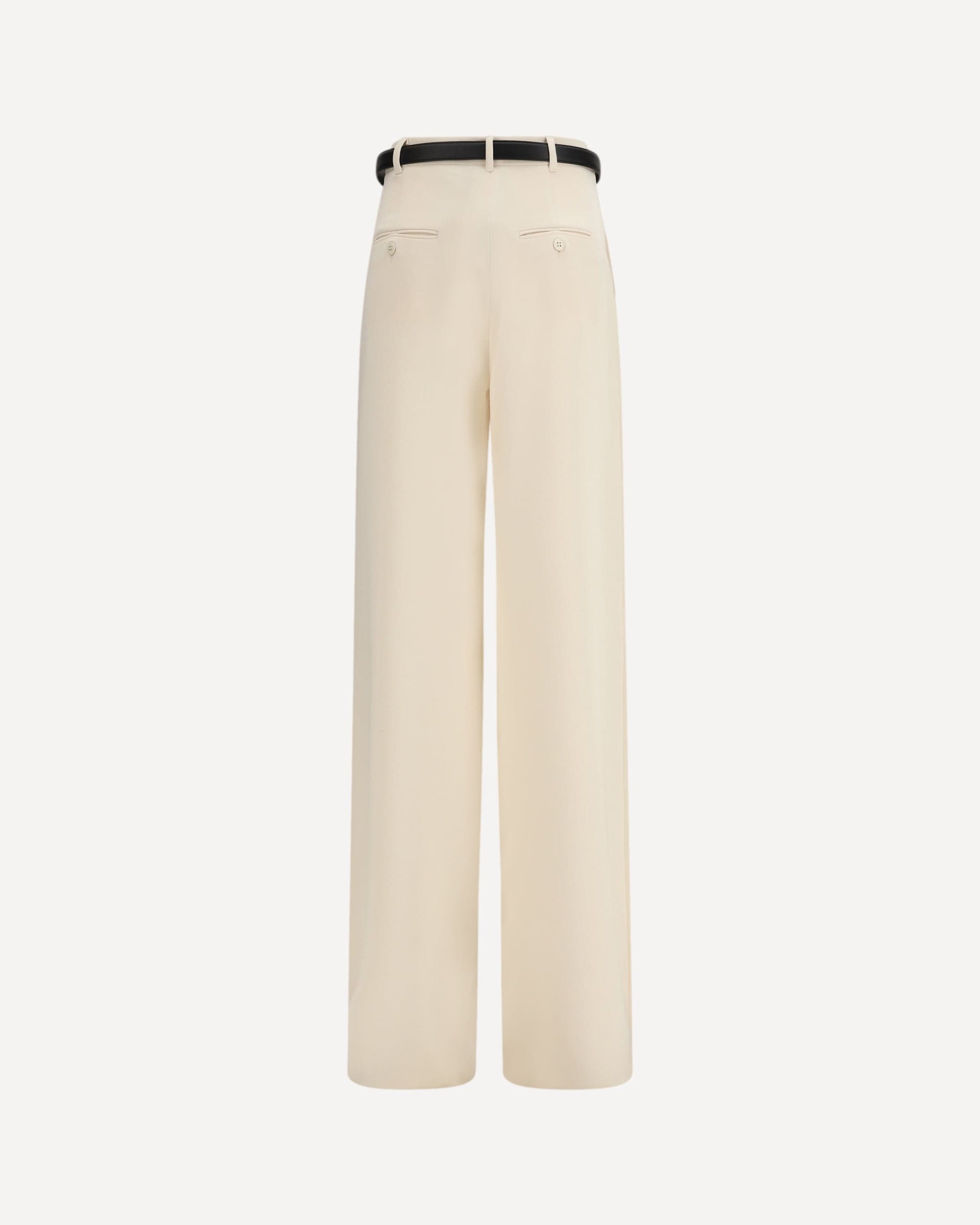 Elegante Hose mit weitem Bein und Gürtel - alternate view