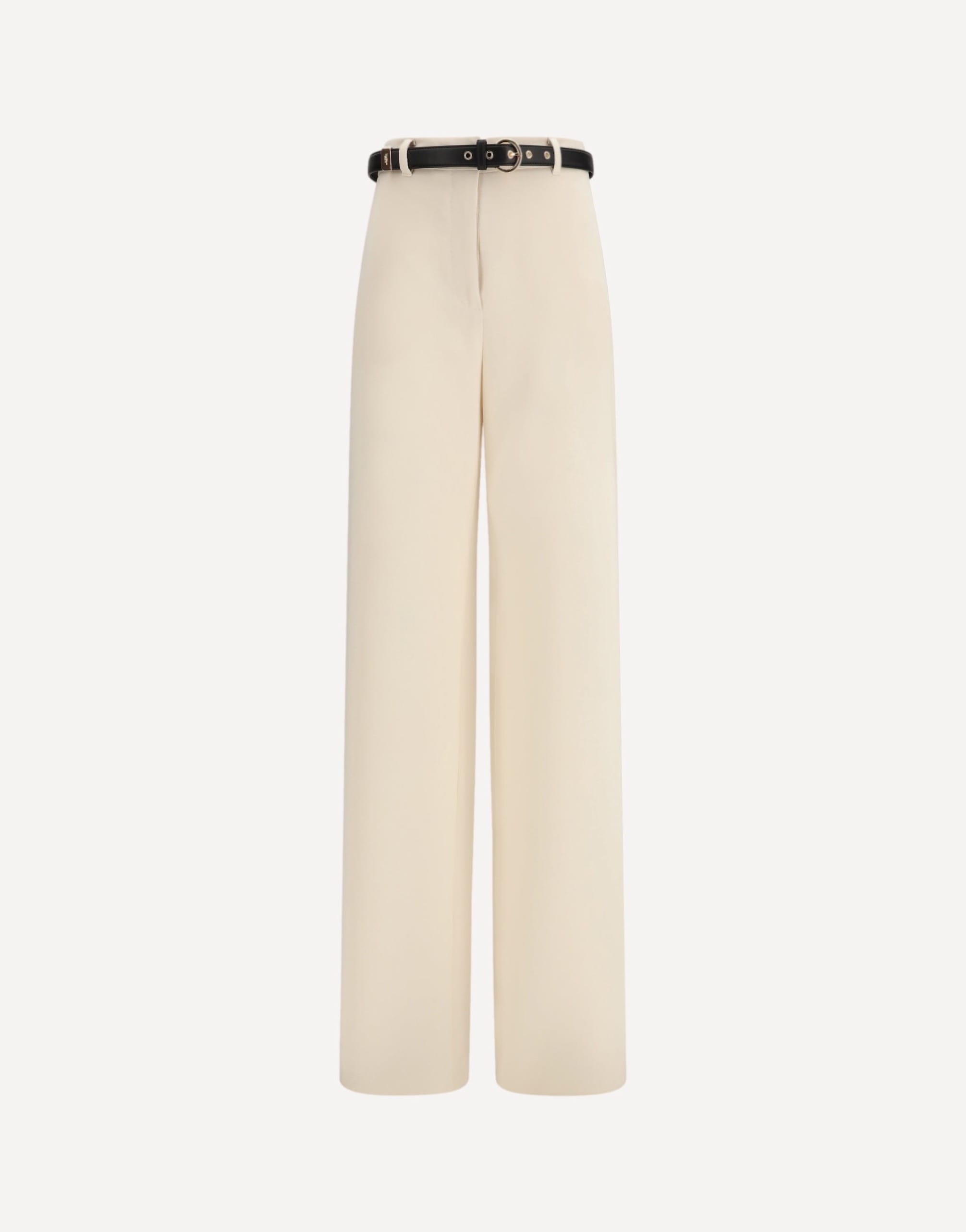 Max Mara Elegant Wide-Leg Pants With Belt