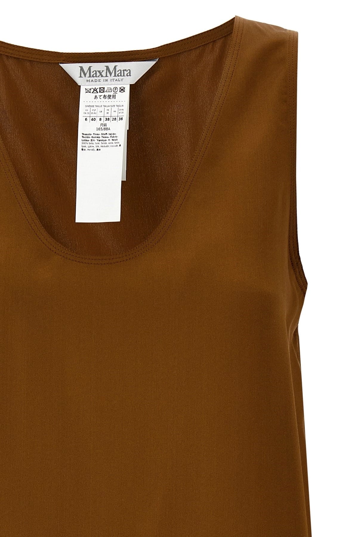Max Mara Max Mara Filly Silk Sleeveless Top
