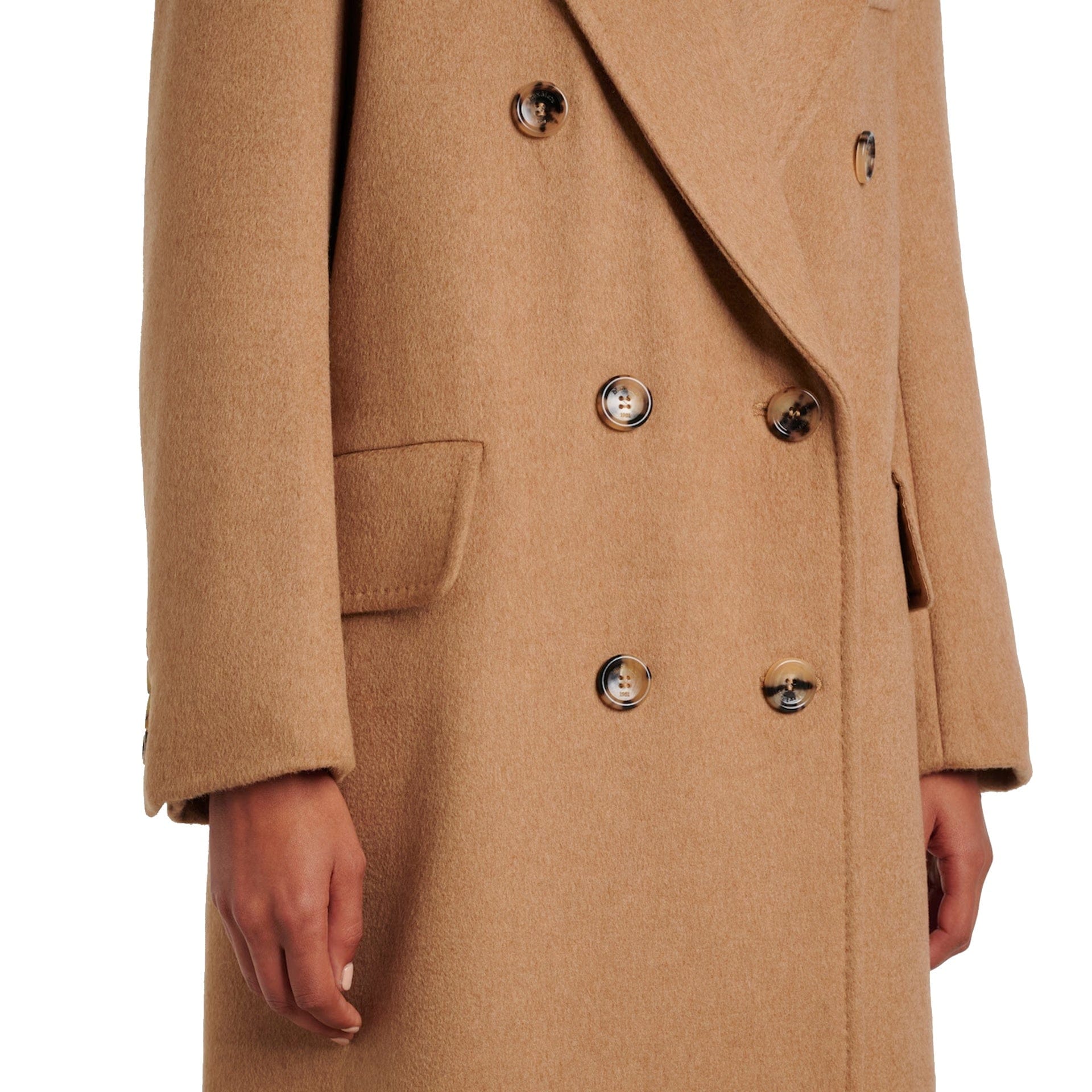 Max Mara Fungo Wool Coat In Cammello