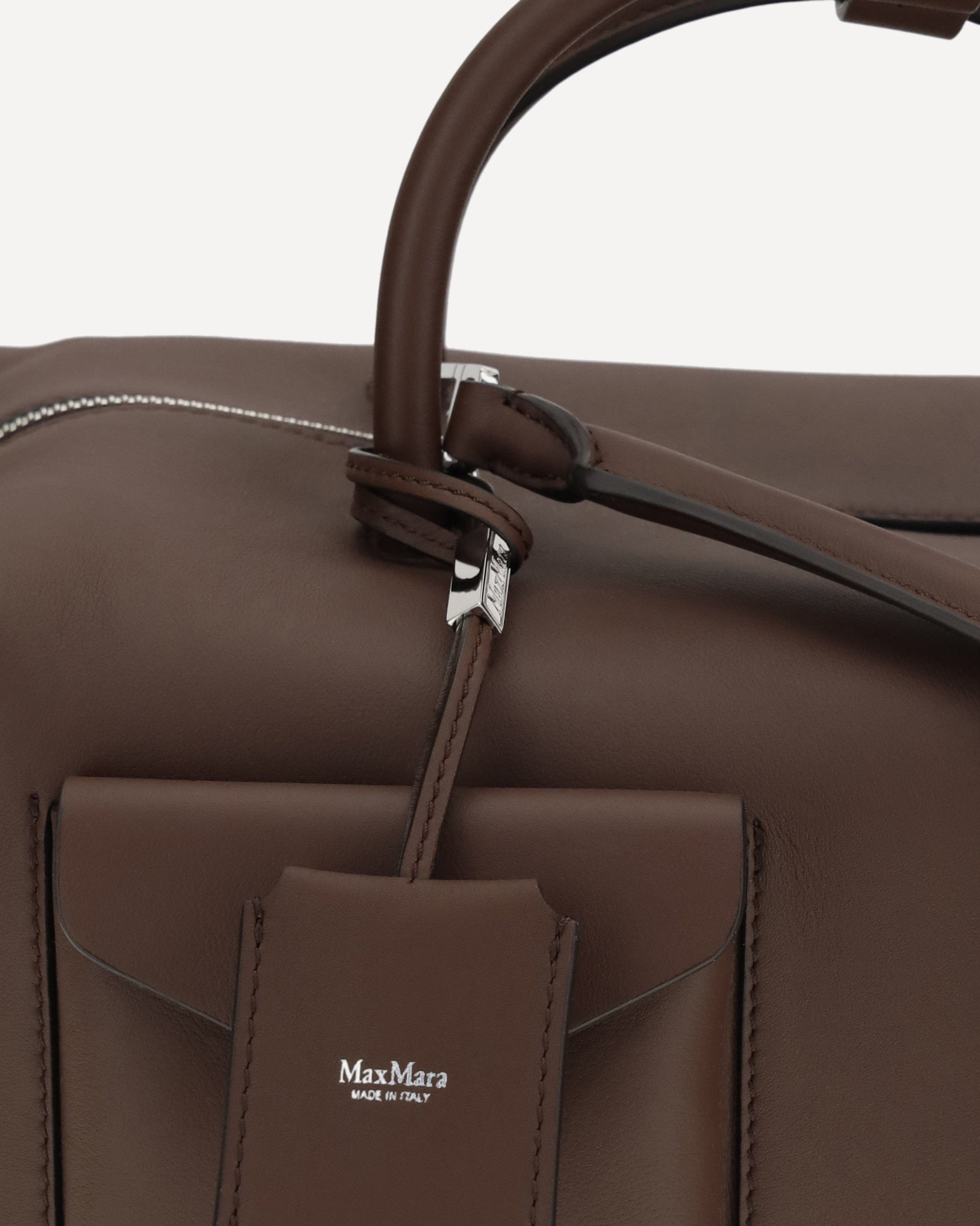 Max Mara Holdall Cargo Leather Duffel Bag
