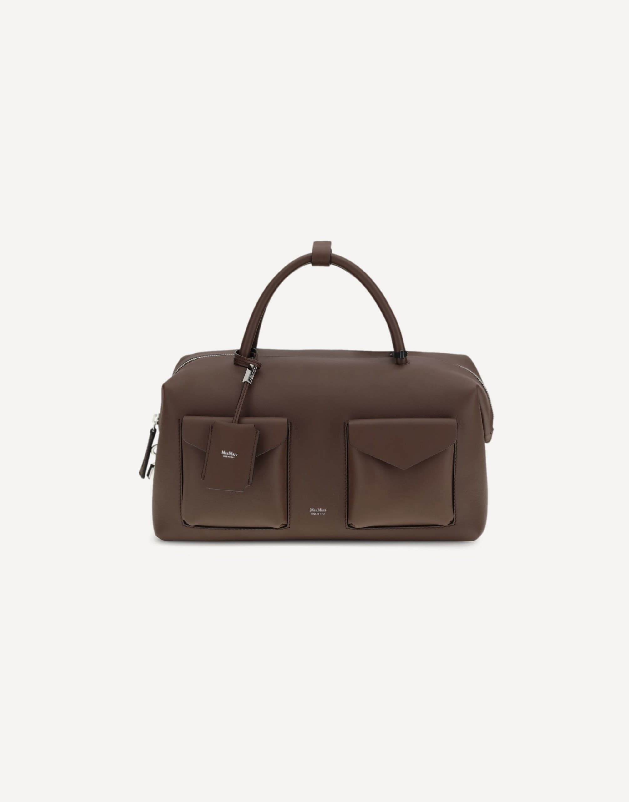 Max Mara Holdall Cargo Leather Duffel Bag